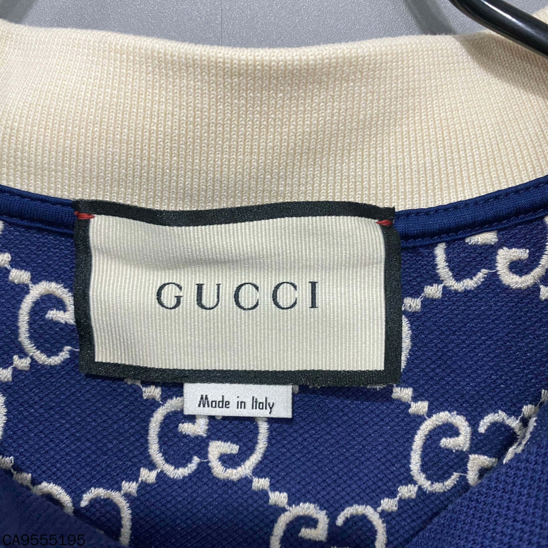 Gucci Embroidered GG Blue Short Sleeve Gucci Size US M / EU 48-50 / 2 - 4 Thumbnail