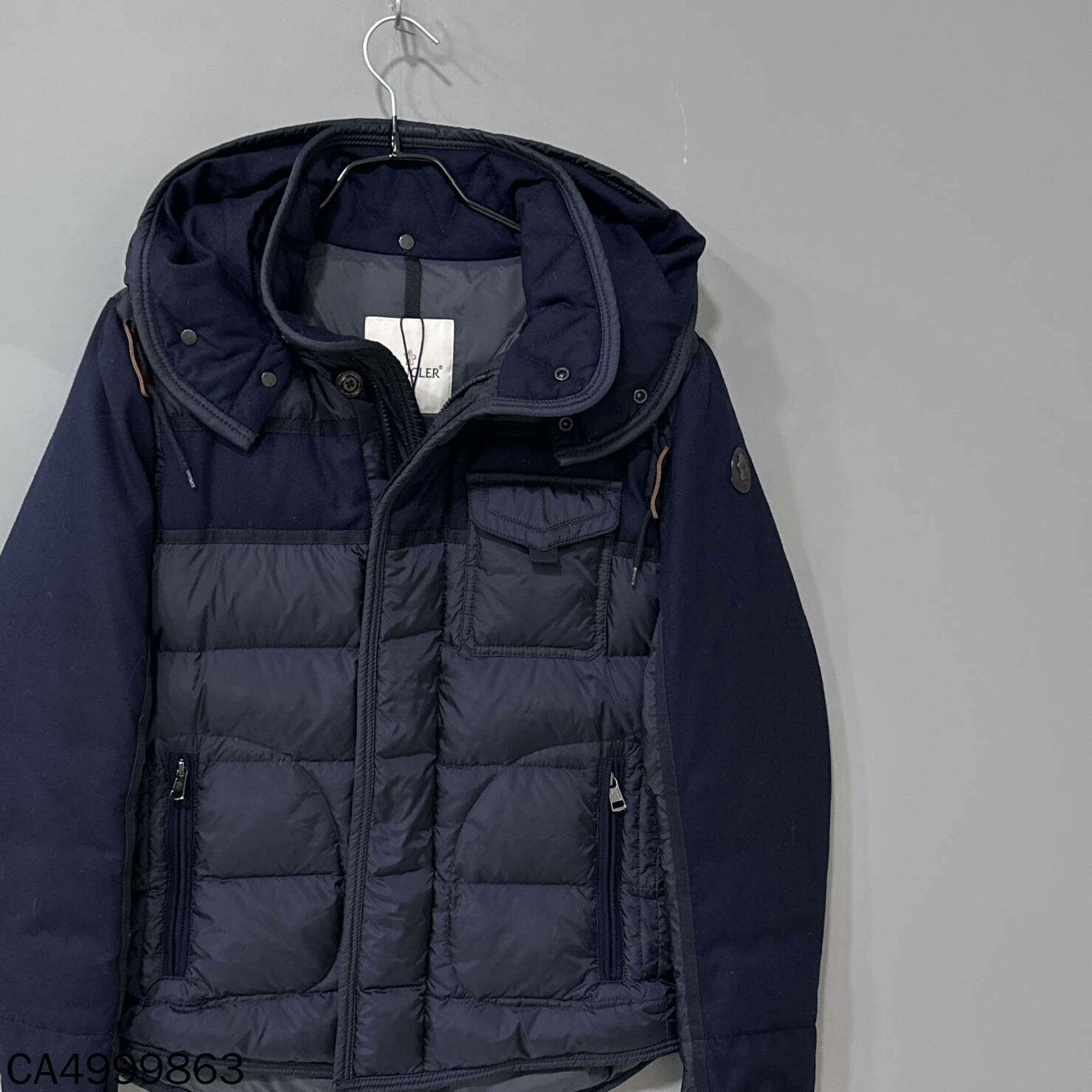 Moncler Moncler Wool Blend Hooded Down Jacket Size US M / EU 48-50 / 2 - 2 Thumbnail