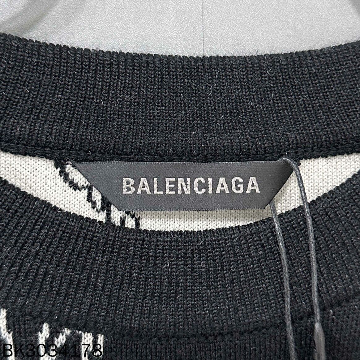 Balenciaga Balenciaga Multi Print Knit Sweater Size XS / US 0-2 / IT 36-38 - 5 Thumbnail