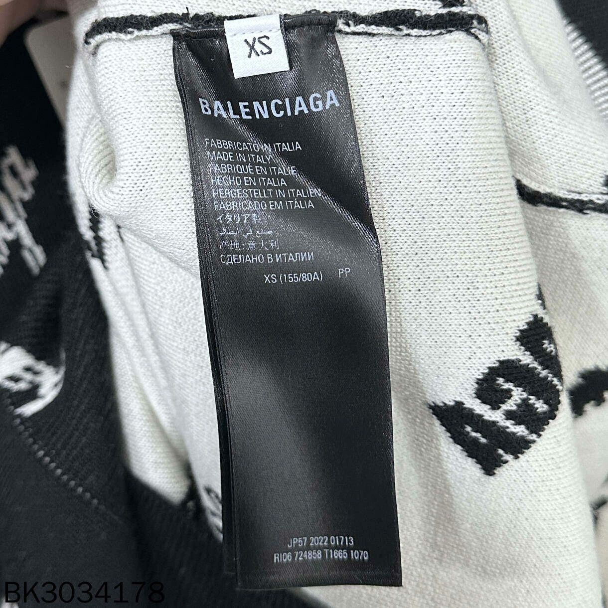 Balenciaga Balenciaga Multi Print Knit Sweater Size XS / US 0-2 / IT 36-38 - 4 Thumbnail