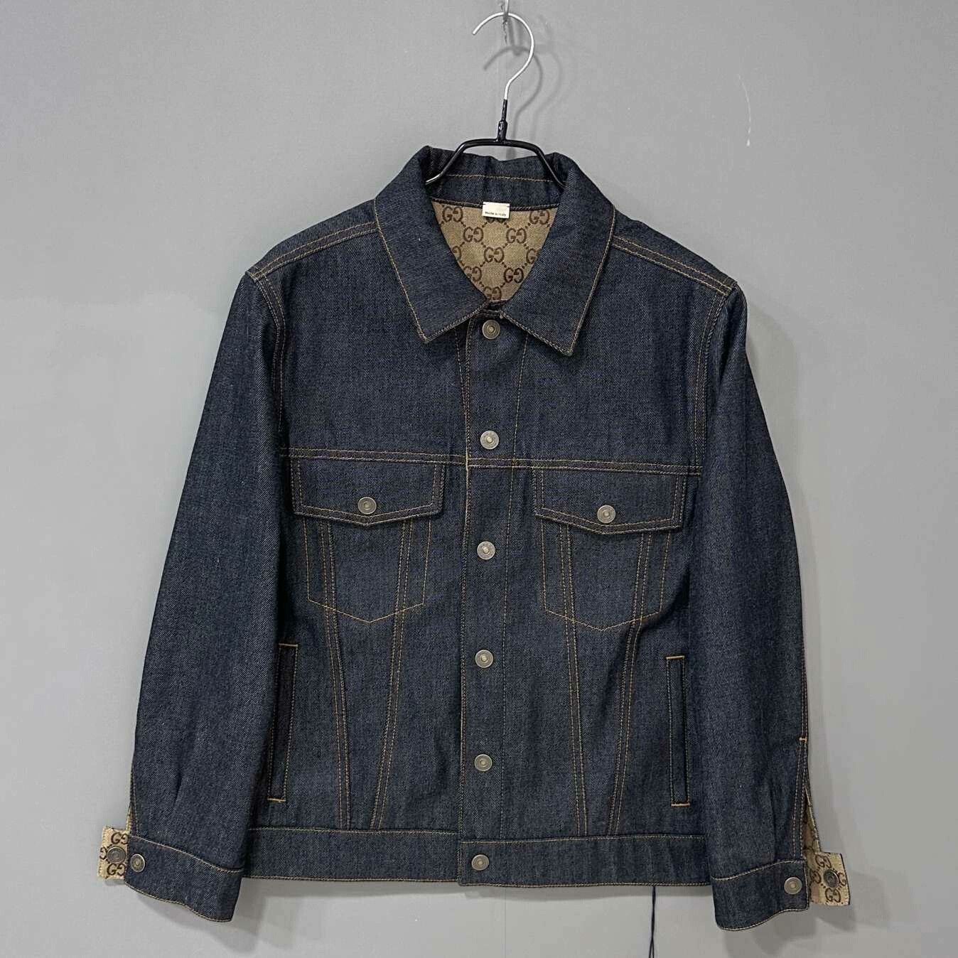 Gucci Reversible All-over Jacquard Denim Jacket Gucci Size US S / EU 44-46 / 1 - 4 Thumbnail