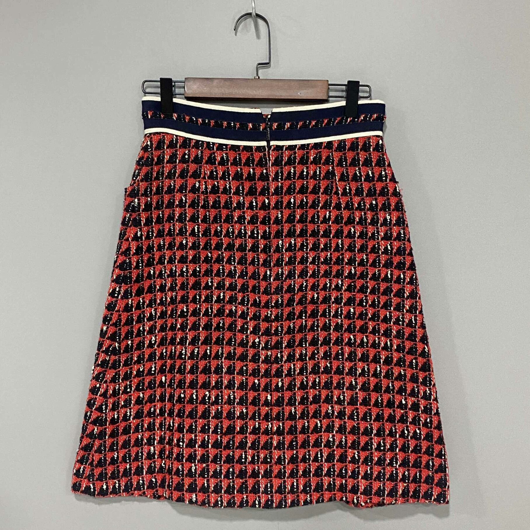 Gucci Houndstooth Tweed Skirt GUCCI Size 38" / US 16 / IT 52 - 3 Thumbnail
