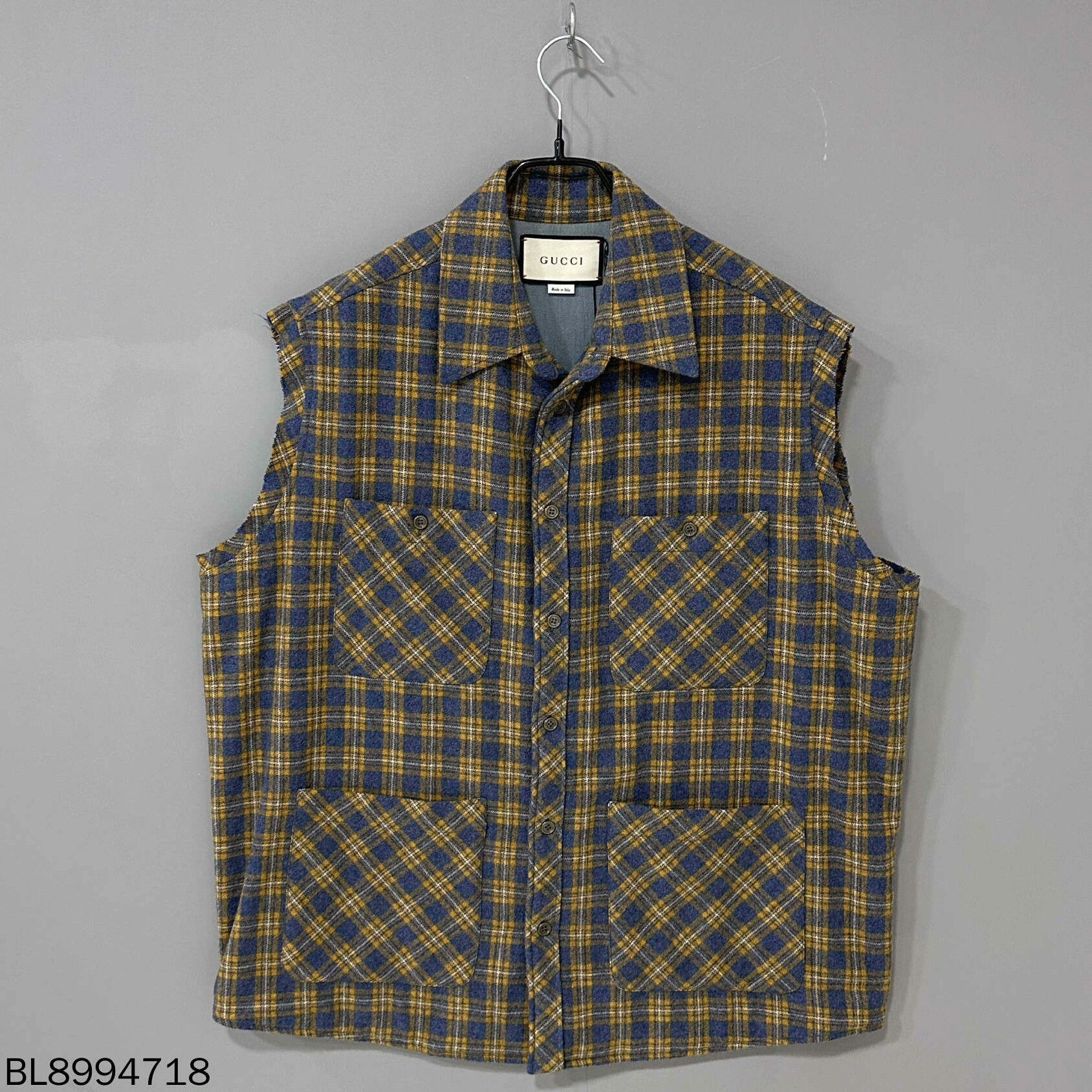 Gucci Gucci Belt Logo Plaid Wool Vest Size US S / EU 44-46 / 1 - 2 Thumbnail
