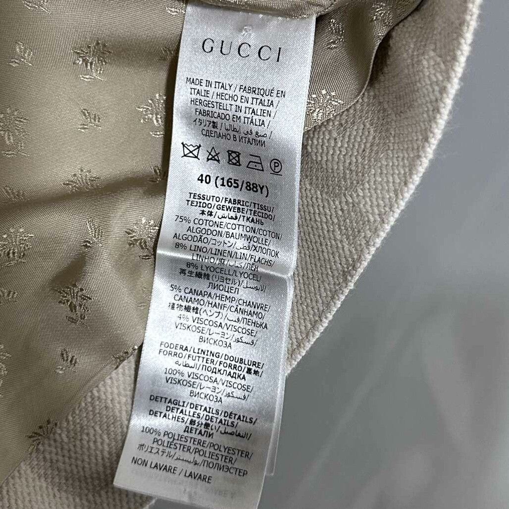 Gucci Gucci Monogram Print Linen Denim Jacket Size S / US 4 / IT 40 - 5 Thumbnail