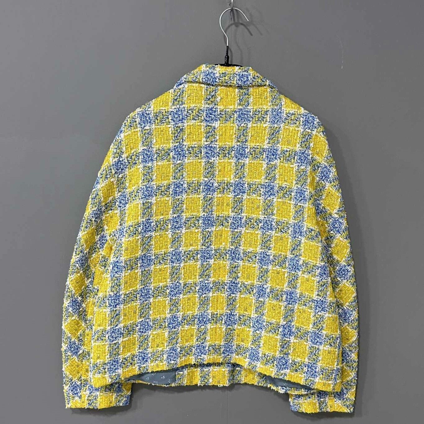Gucci Gucci 23SS Plaid Tweed Gold Button Coat Size S / US 4 / IT 40 - 3 Thumbnail