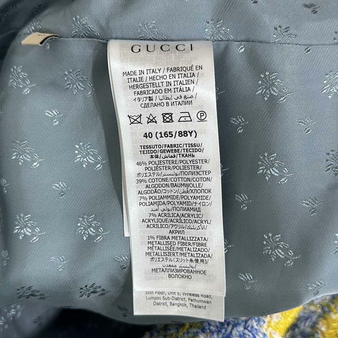 Gucci Gucci 23SS Plaid Tweed Gold Button Coat Size S / US 4 / IT 40 - 5 Thumbnail