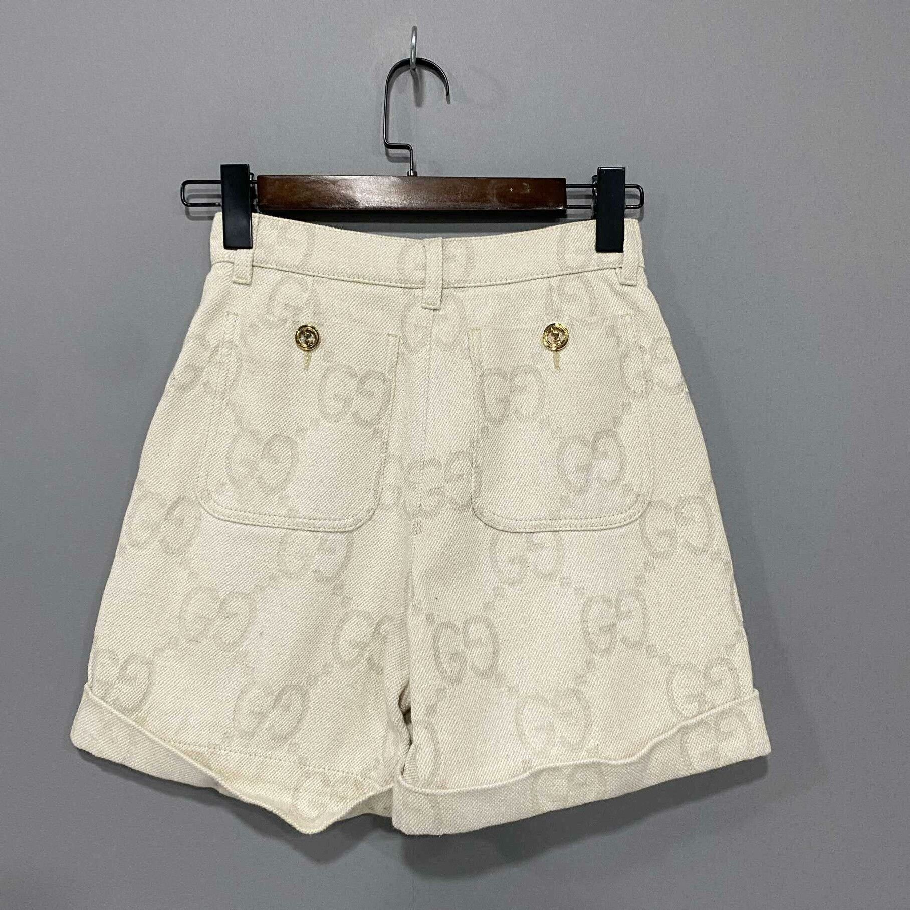 Gucci Gucci Monogram Denim Shorts Size 38" / US 16 / IT 52 - 3 Thumbnail