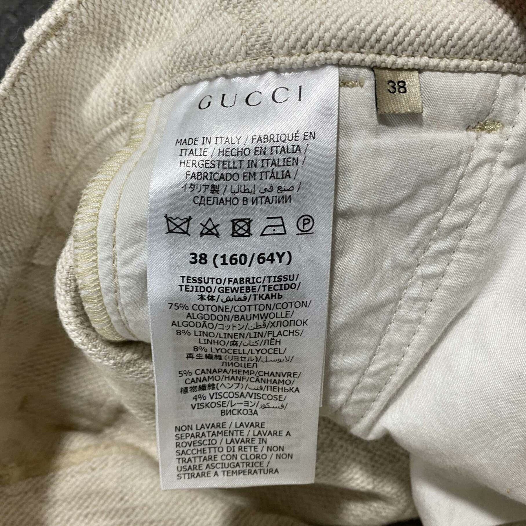 Gucci Gucci Monogram Denim Shorts Size 38" / US 16 / IT 52 - 4 Thumbnail