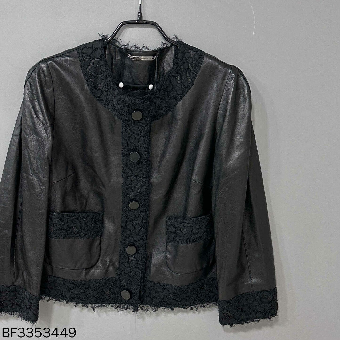 Dolce & Gabbana Dolce & Gabbana Lace Leather Jacket Size S / US 4 / IT 40 - 2 Thumbnail