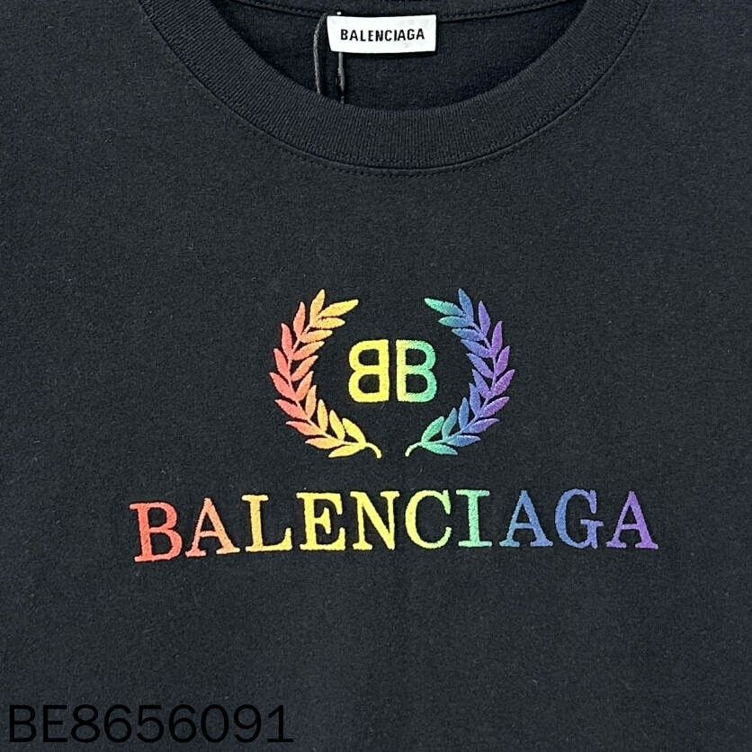Balenciaga Balenciaga Embroidered Wheat Logo T-shirt Size US XL / EU 56 / 4 - 4 Thumbnail