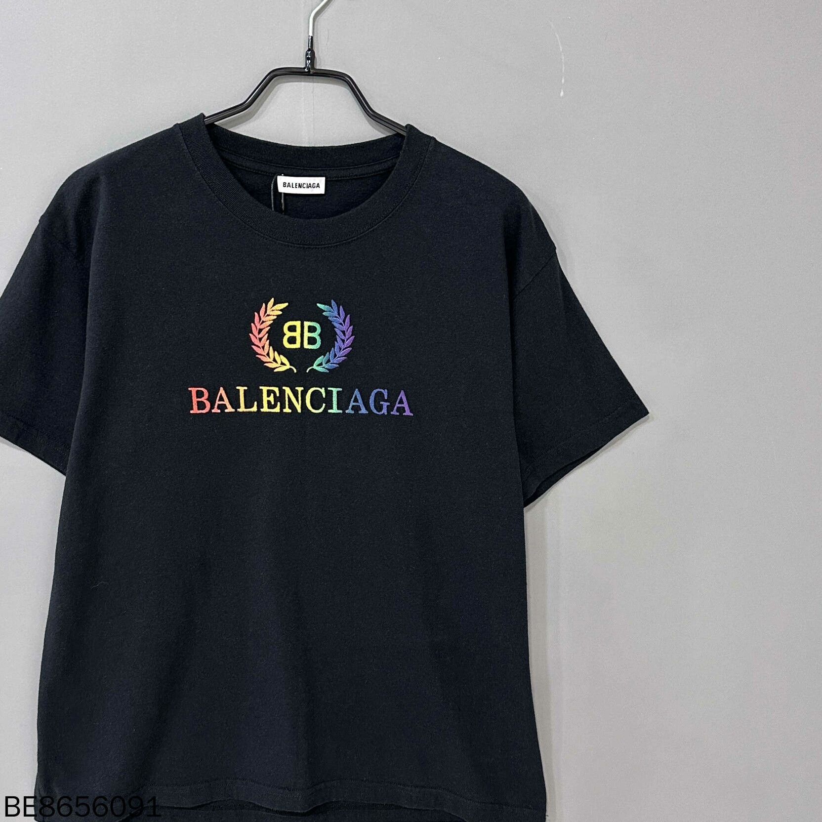 Balenciaga Balenciaga Embroidered Wheat Logo T-shirt Size US XL / EU 56 / 4 - 2 Thumbnail