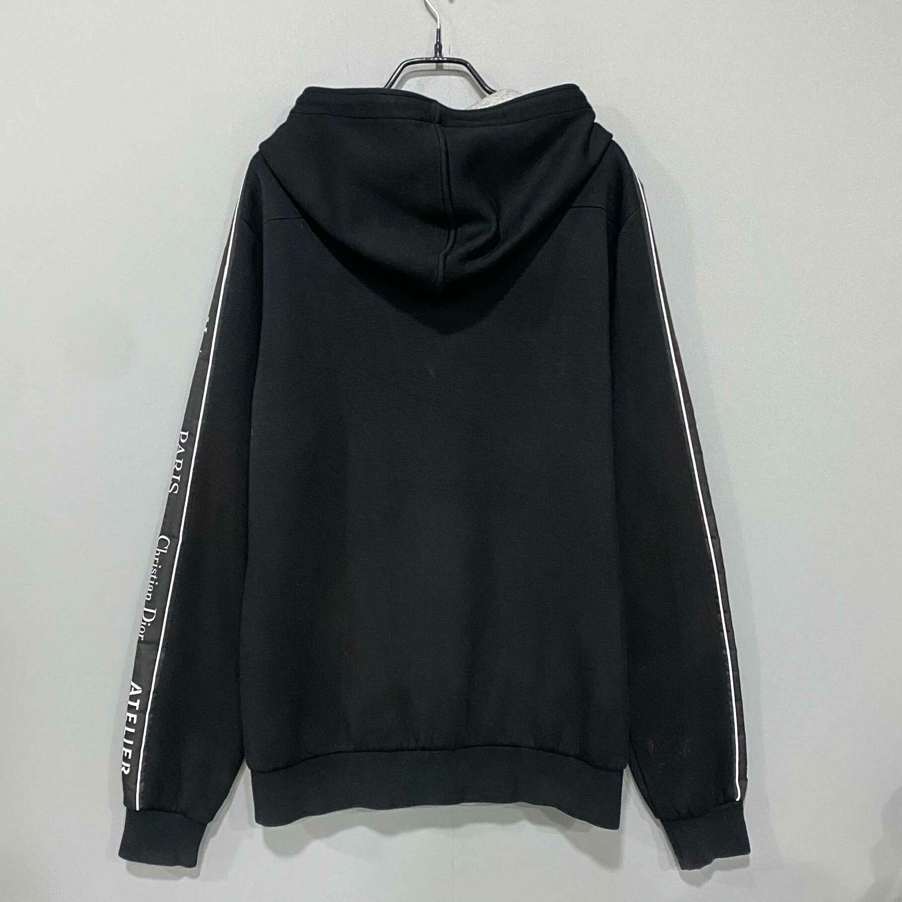 Dior Cuff Slogan Logo Zip Hoodie Dior Size US L / EU 52-54 / 3 - 3 Thumbnail