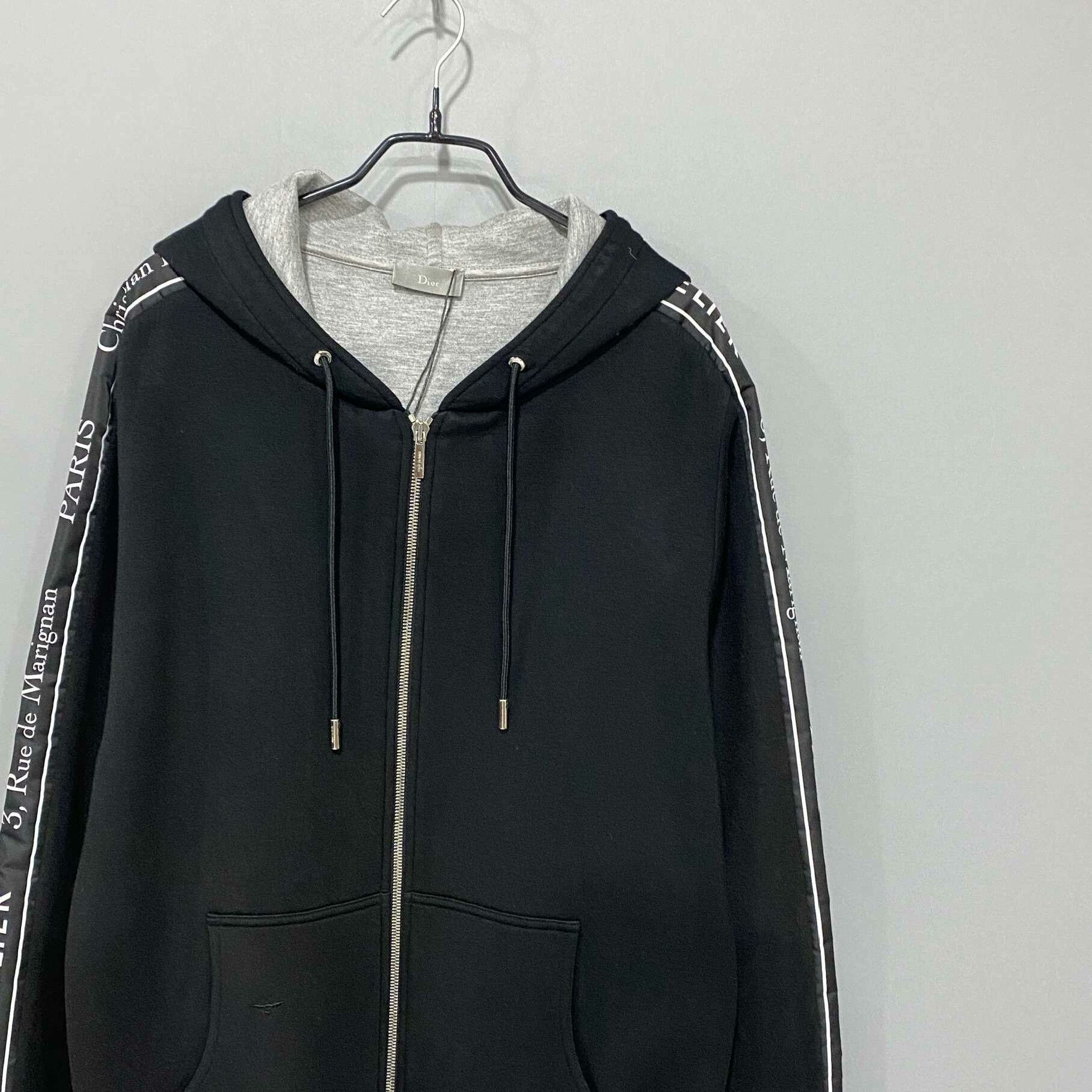 Dior Cuff Slogan Logo Zip Hoodie Dior Size US L / EU 52-54 / 3 - 2 Thumbnail