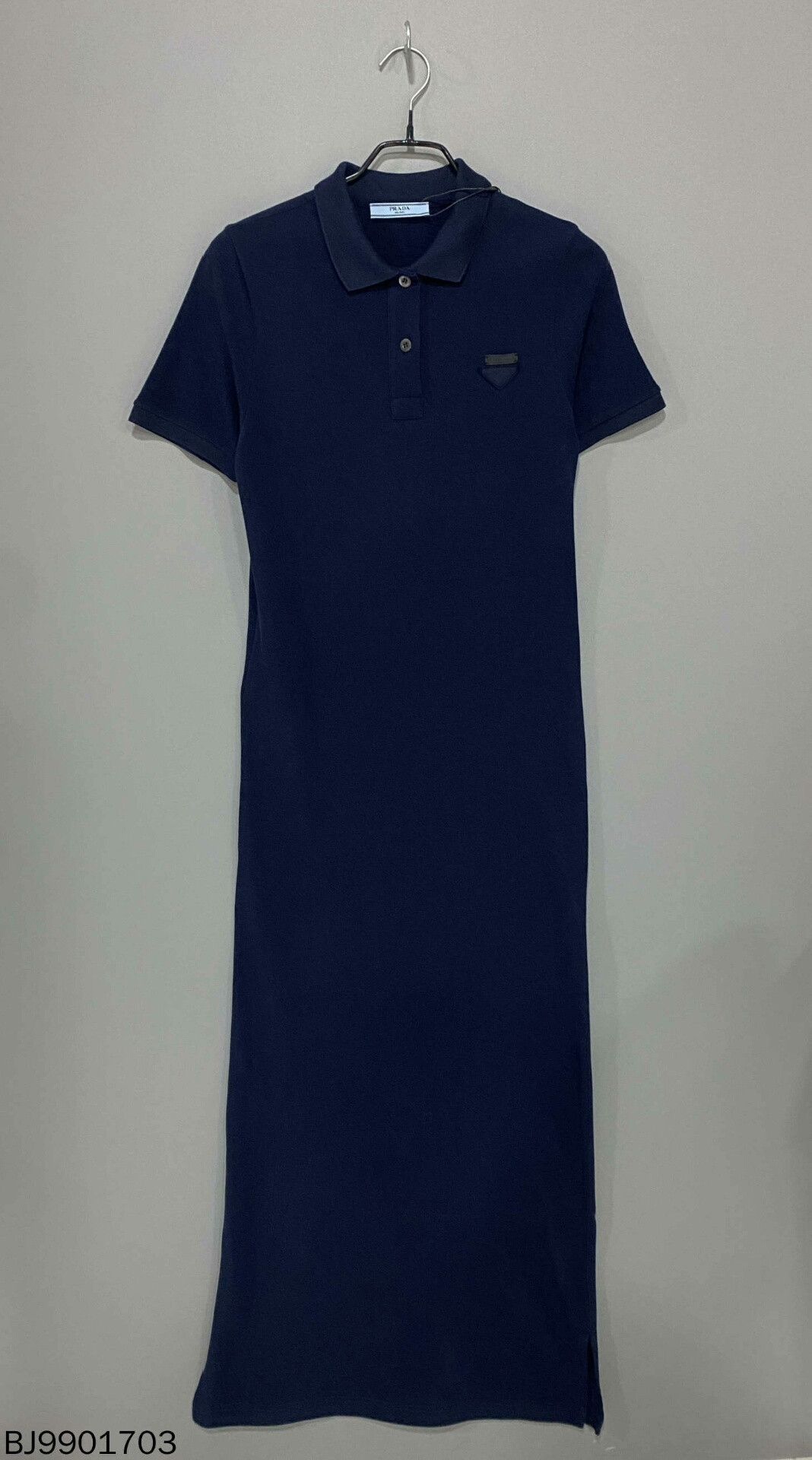 Prada Prada SS23 Dark Blue Long Polo Dress Size XS / US 0-2 / IT 36-38 - 2 Thumbnail