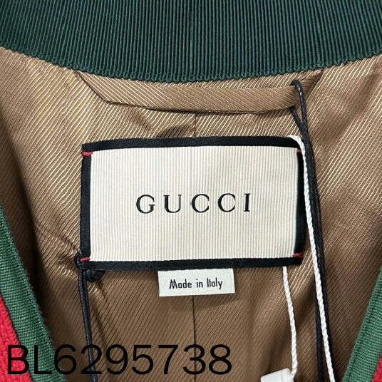Gucci Gucci Red Green Striped Gold Button Coat Size S / US 4 / IT 40 - 5 Thumbnail