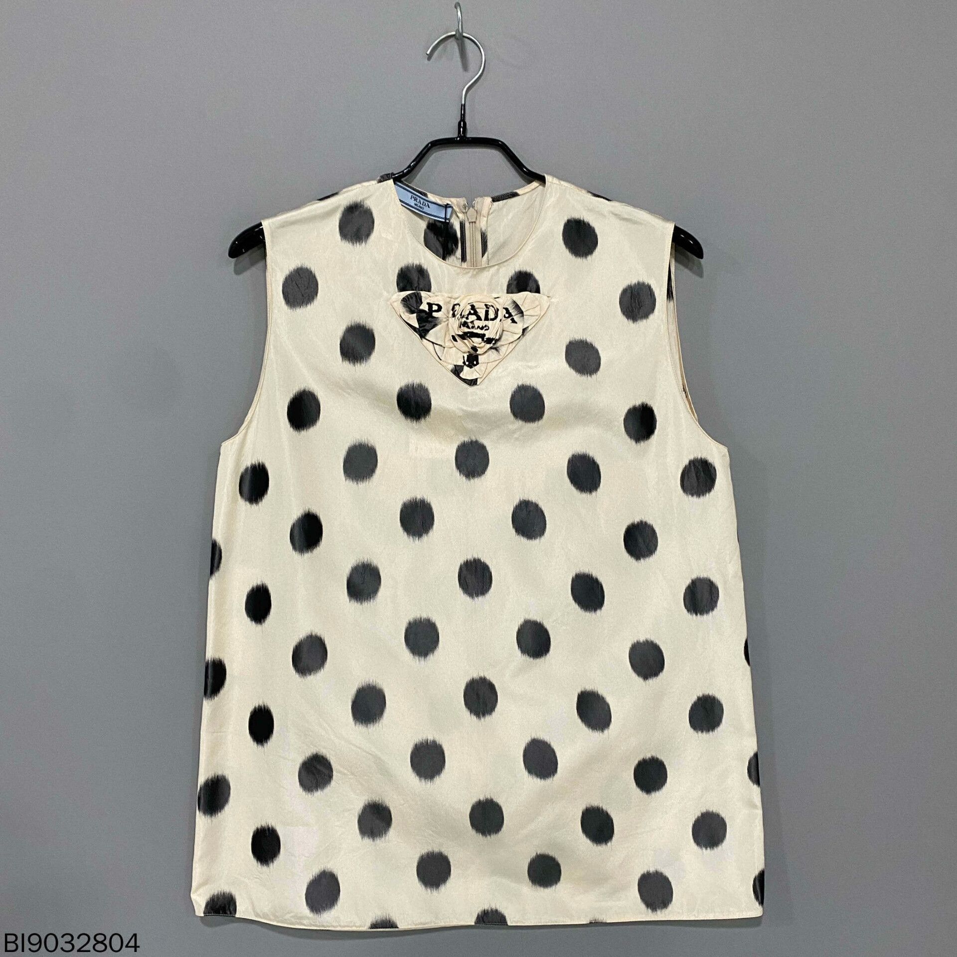 Prada Prada Polka Dot Sleeveless Dress Size S / US 4 / IT 40 - 3 Thumbnail