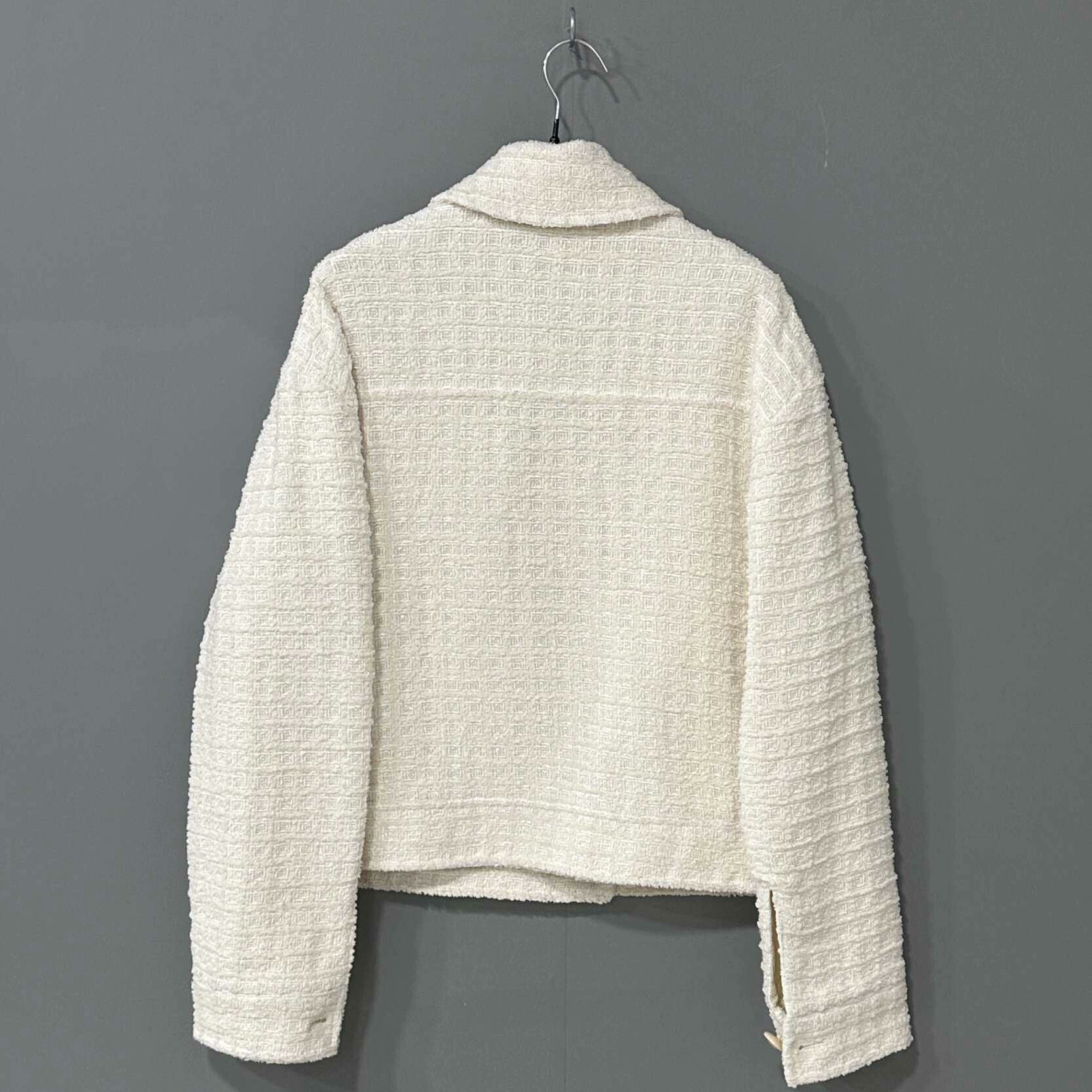 Gucci Gucci Ivory Lapel Tweed Jacket Size M / US 6-8 / IT 42-44 - 3 Thumbnail