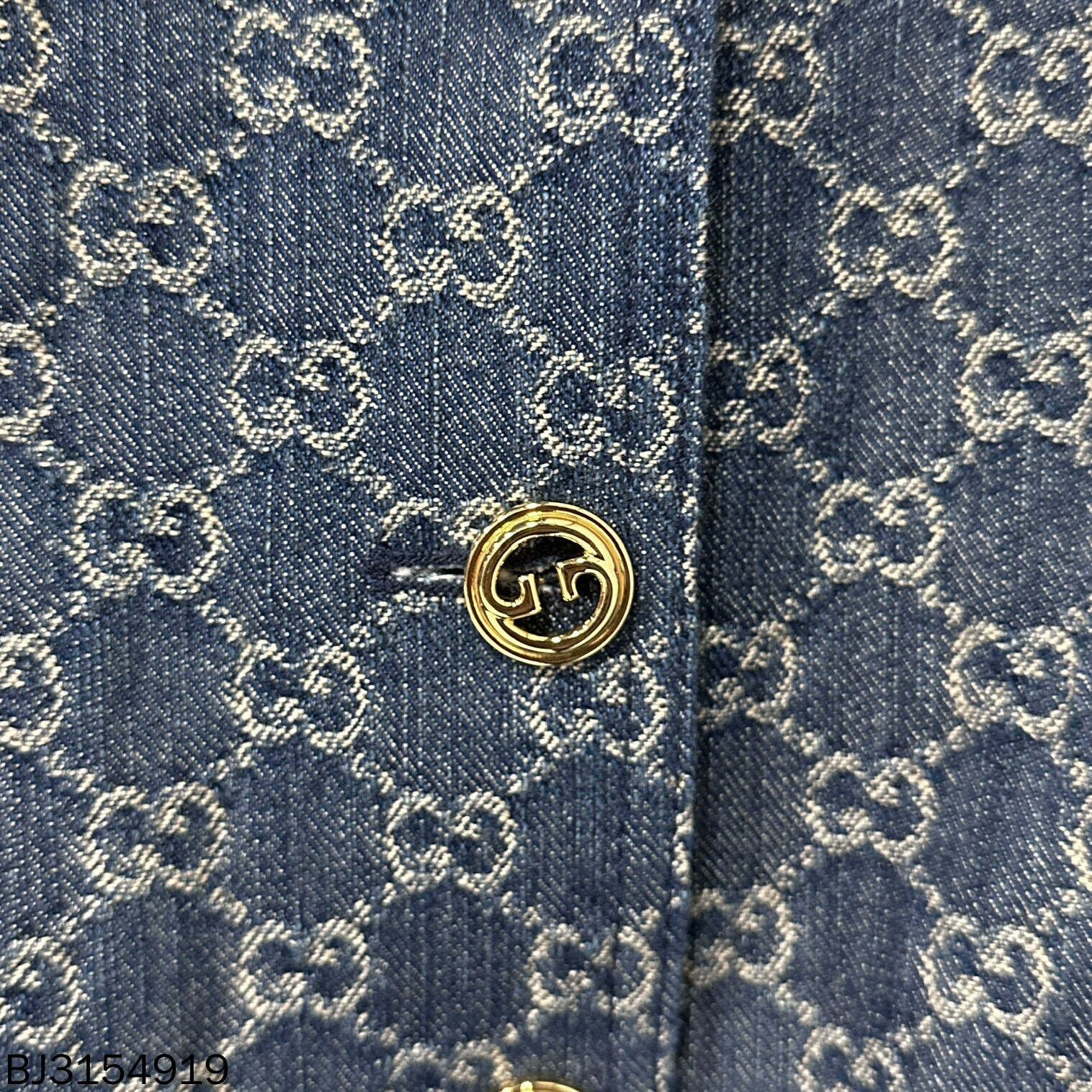 Gucci Gucci Monogram Denim Jacket Size S / US 4 / IT 40 - 5 Thumbnail