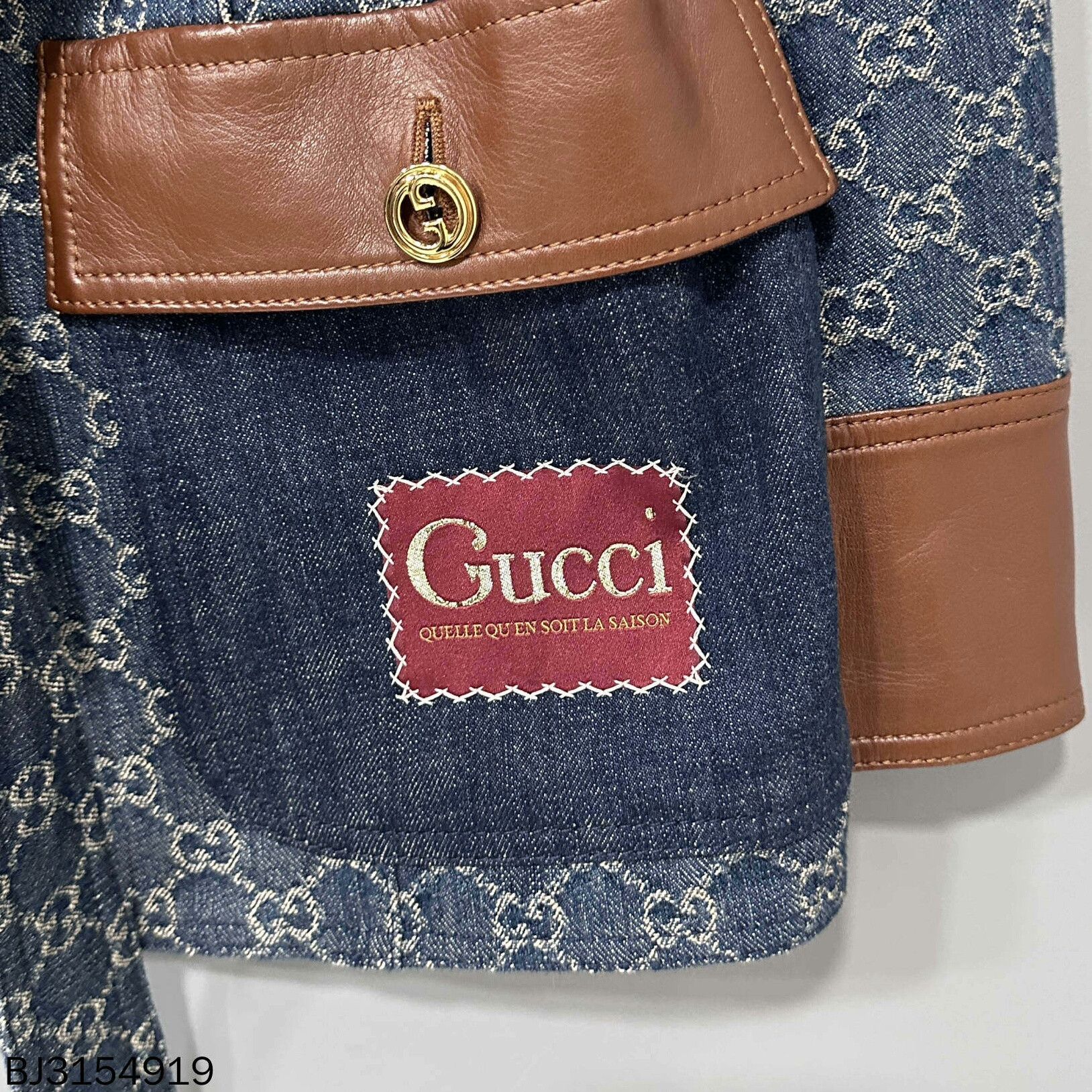 Gucci Gucci Monogram Denim Jacket Size S / US 4 / IT 40 - 6 Thumbnail