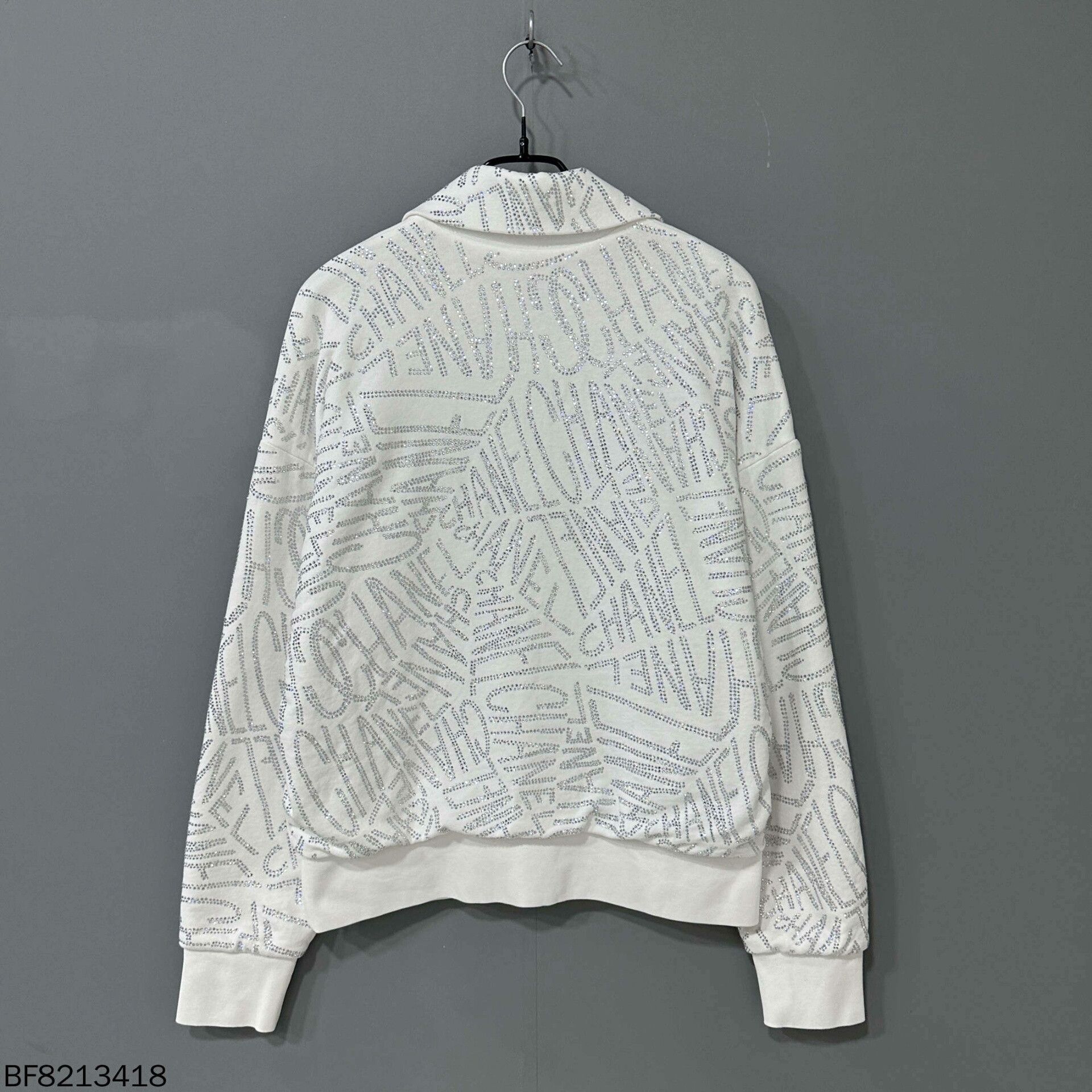 Chanel Chanel Rhinestone Letter Print Pullover Size S / US 4 / IT 40 - 3 Thumbnail