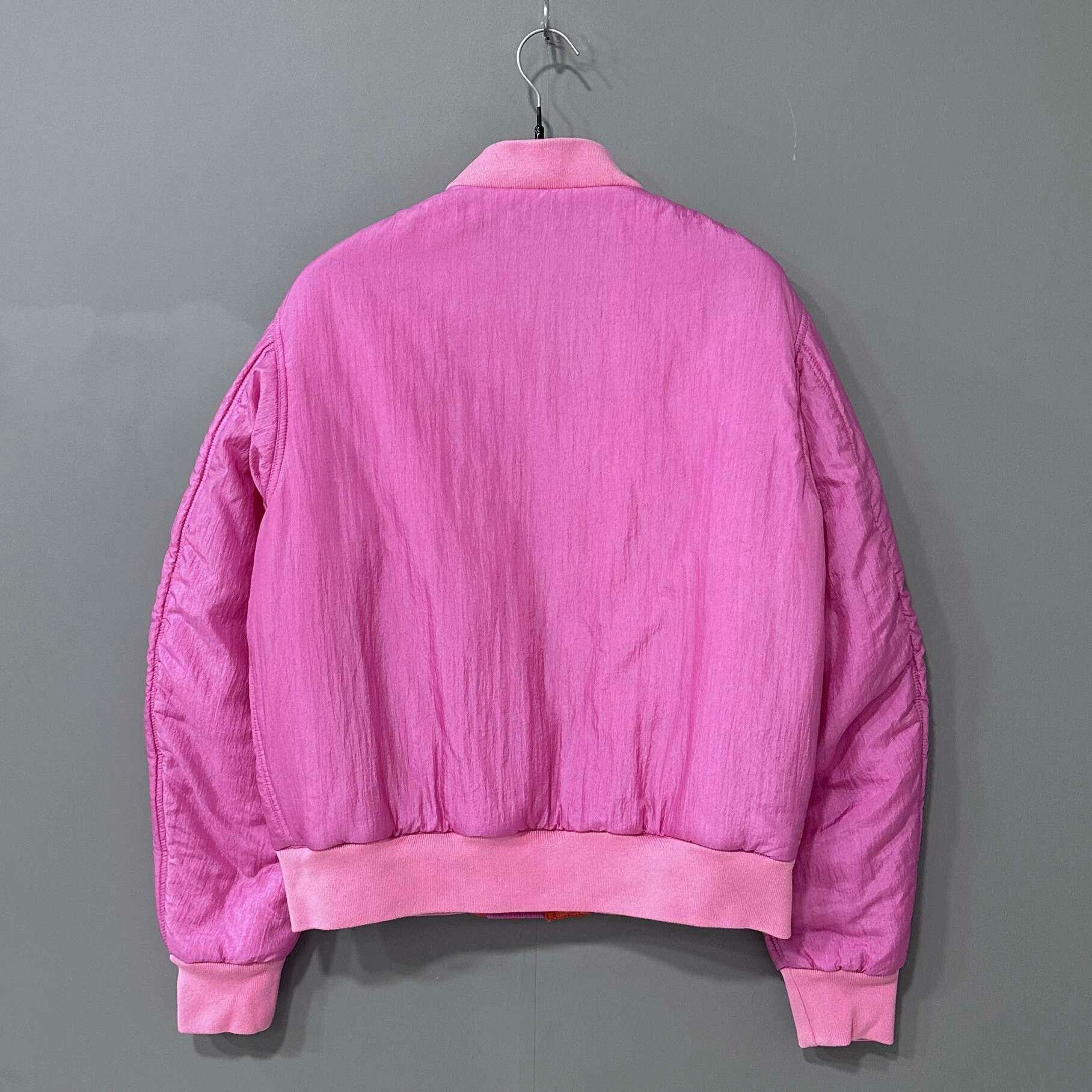 Gucci Pink Flocked Logo Cotton Coat Gucci Size S / US 4 / IT 40 - 3 Thumbnail