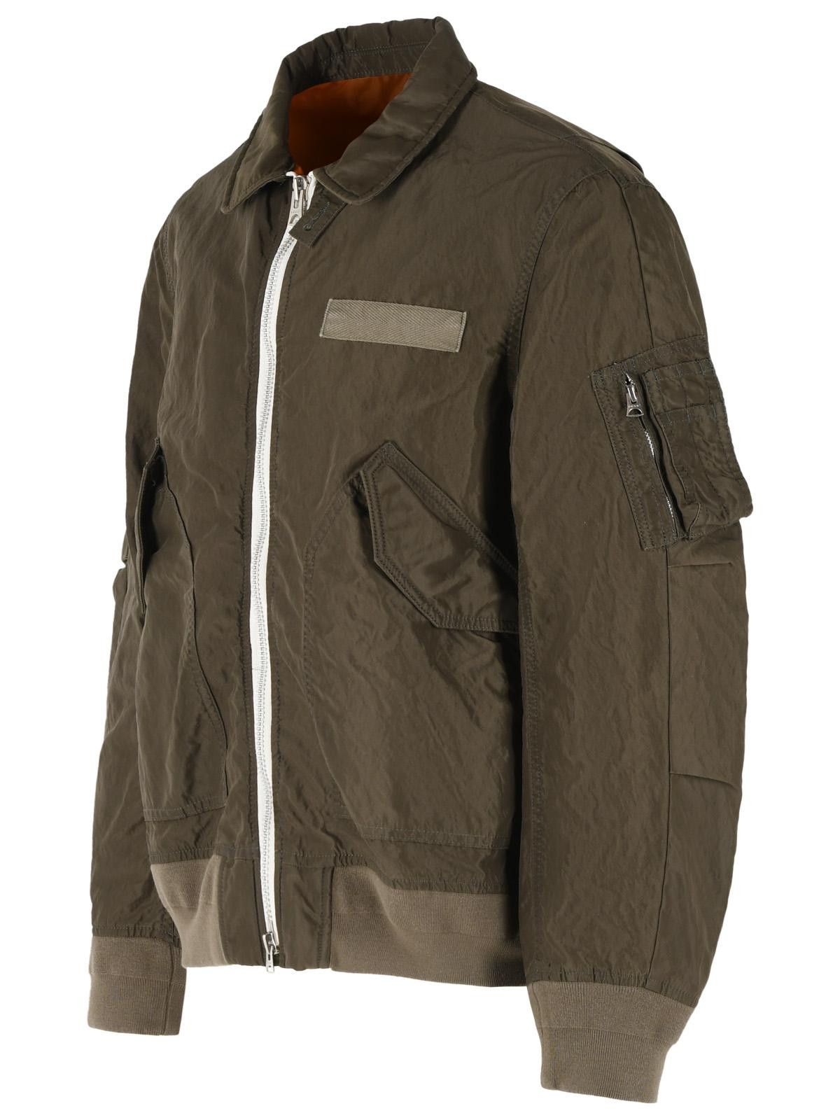 Sacai SACAI Green Nylon Jacket Size US L / EU 52-54 / 3 - 2 Thumbnail