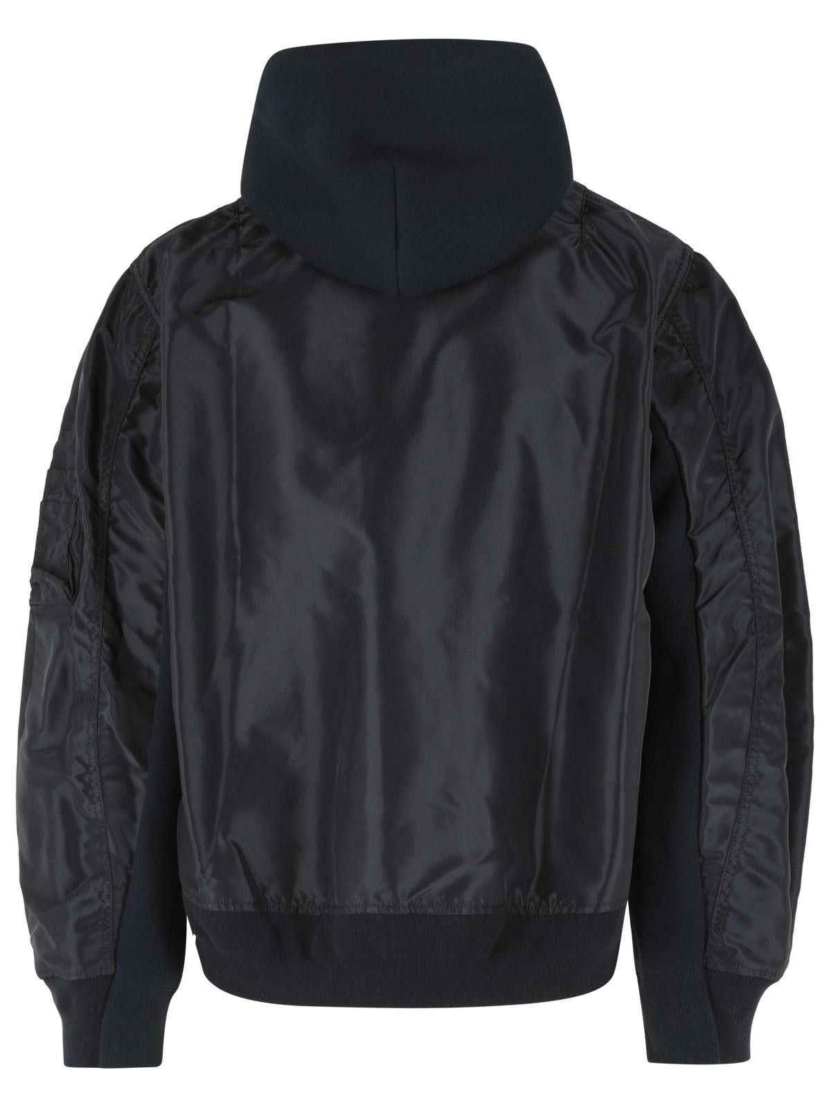 Sacai SACAI Black Cotton Blend Sweatshirt Size US XL / EU 56 / 4 - 3 Thumbnail