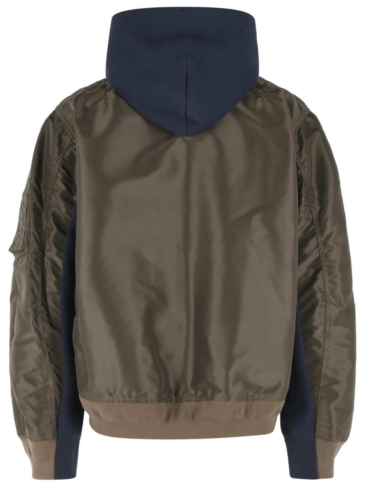 Sacai SACAI Navy Cotton And Khaki Blend Sweatshirt Size US M / EU 48-50 / 2 - 3 Thumbnail