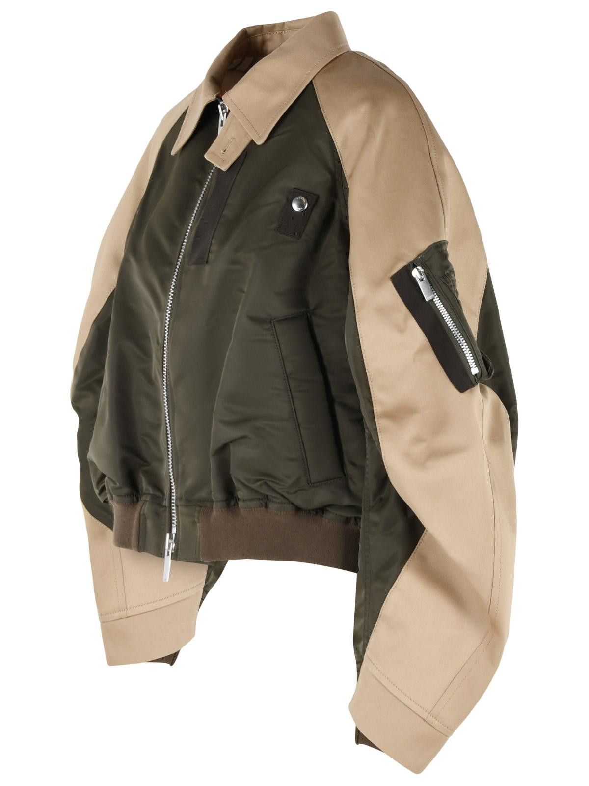 Sacai SACAI 'Chino' Green And Beige Nylon Jacket Size M / US 6-8 / IT 42-44 - 2 Thumbnail