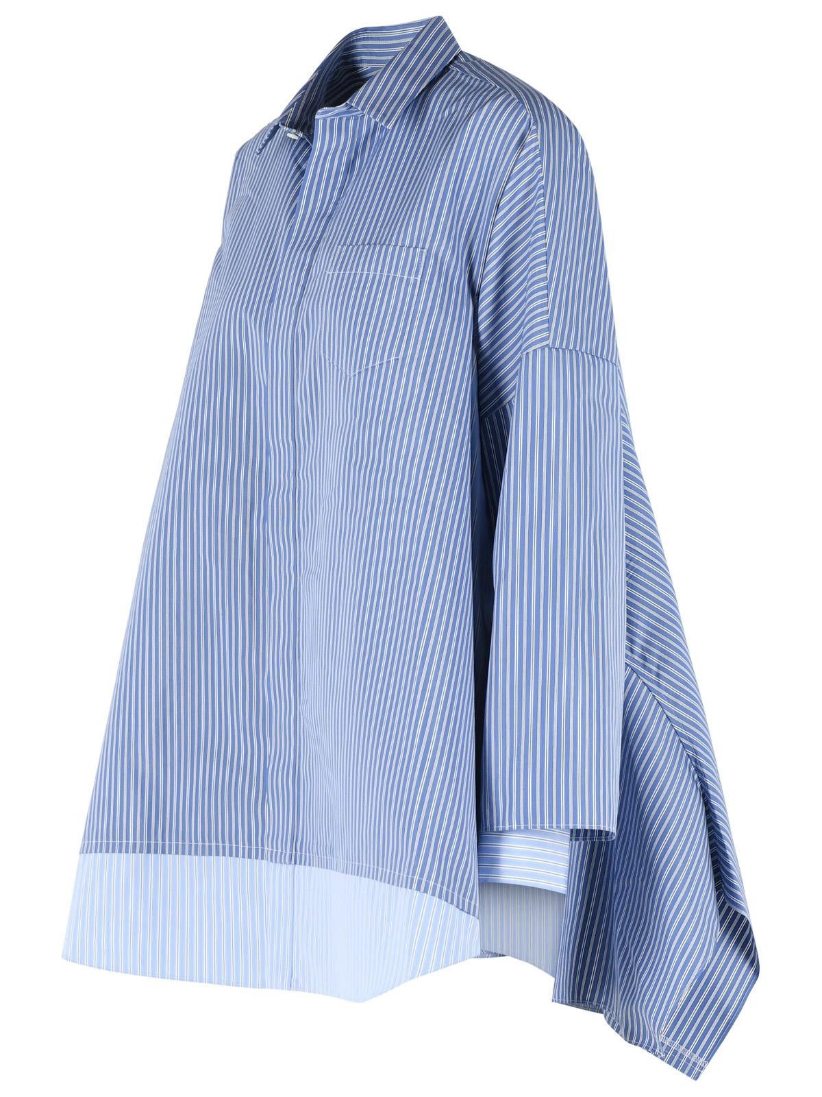 Sacai SACAI Light Blue Cotton Blend Shirt Size M / US 6-8 / IT 42-44 - 2 Thumbnail