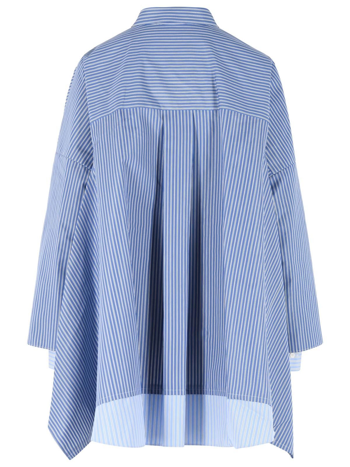 Sacai SACAI Light Blue Cotton Blend Shirt Size L / US 10 / IT 46 - 3 Thumbnail