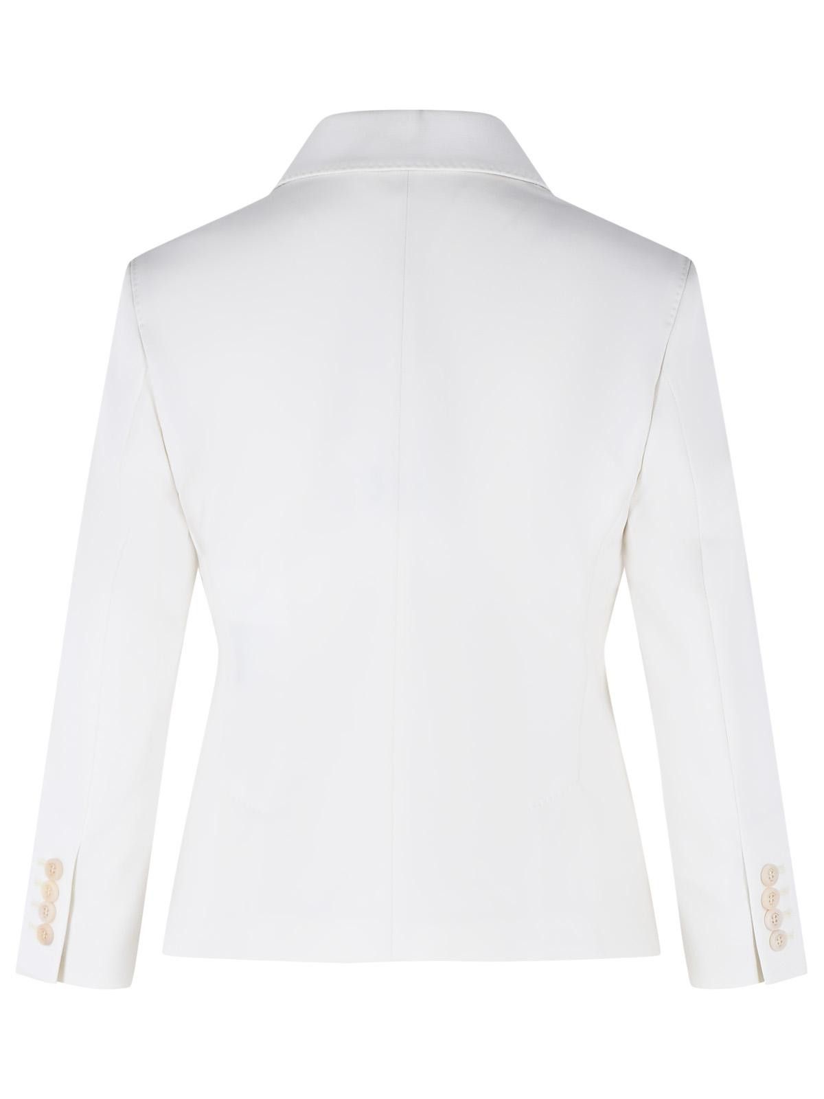 Max Mara MAX MARA 'Dorico' Cropped Blazer In Ivory White Wool Tela Size S / US 4 / IT 40 - 3 Thumbnail