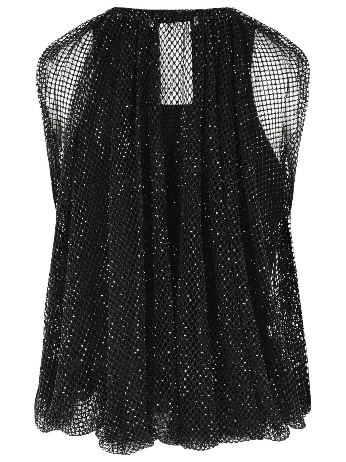 Sportmax SPORTMAX 'Nodo' Mesh Top With Black Crystals Size M / US 6-8 / IT 42-44 - 3 Thumbnail
