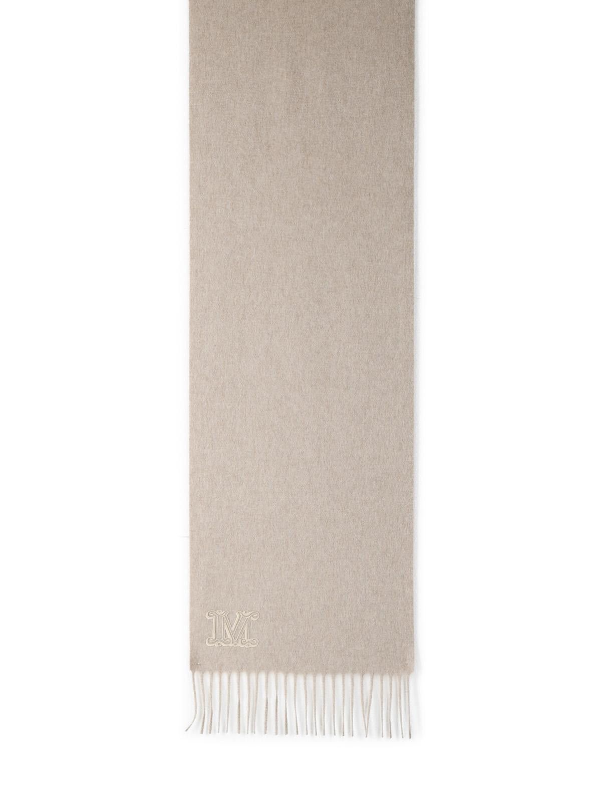 Max Mara MAX MARA 'Wsdalia' Sand Cashmere Scarf Size ONE SIZE - 2 Thumbnail
