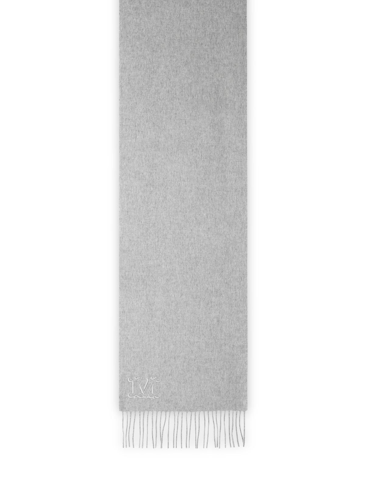 Max Mara MAX MARA 'Wsdalia' Grey Cashmere Scarf Size ONE SIZE - 2 Thumbnail