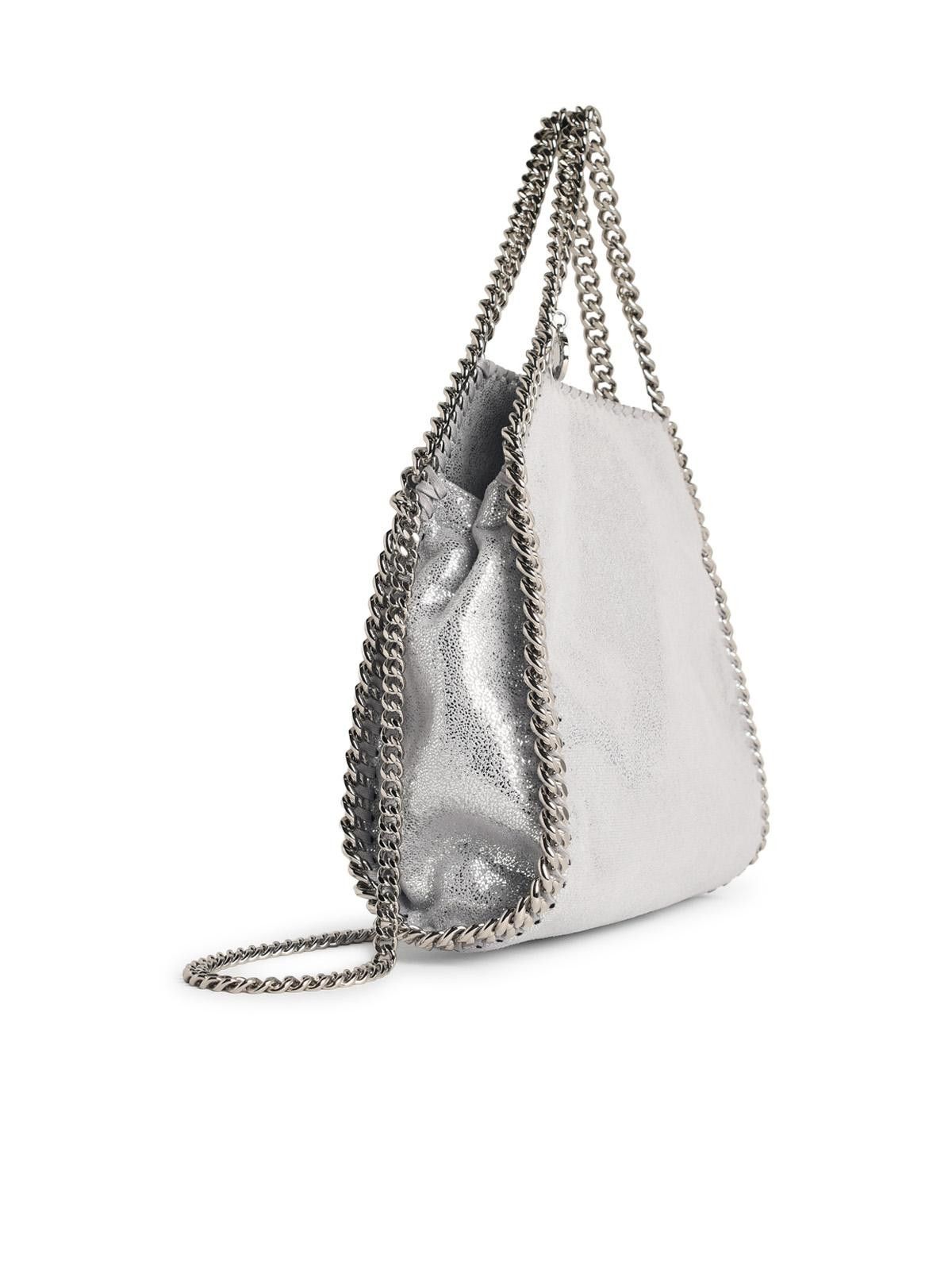 Stella McCartney STELLA McCARTNEY 'Tote Mini Falabella' Silver 'Shaggy Deer' Bag Size ONE SIZE - 2 Thumbnail