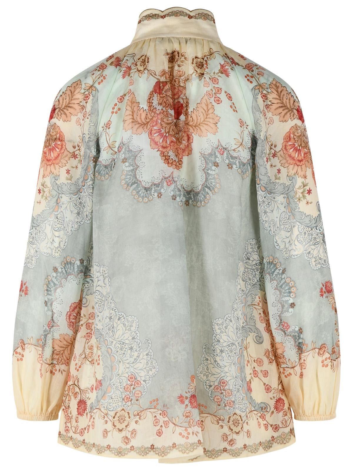 Zimmermann ZIMMERMANN 'Daylight' Multicoloured Ramie Blouse Size XS / US 0-2 / IT 36-38 - 3 Thumbnail