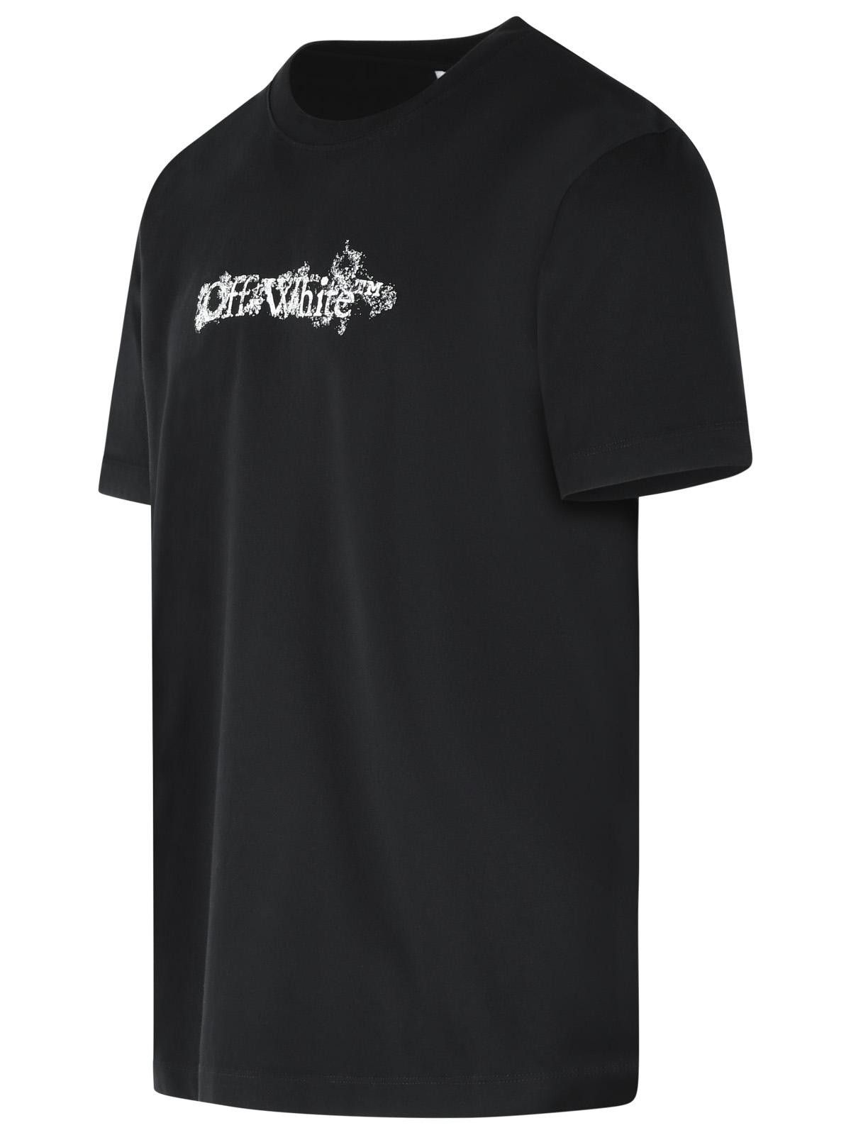 Off-White OFF-WHITE 'Heraldic' Black Cotton T-Shirt Size US M / EU 48-50 / 2 - 2 Thumbnail