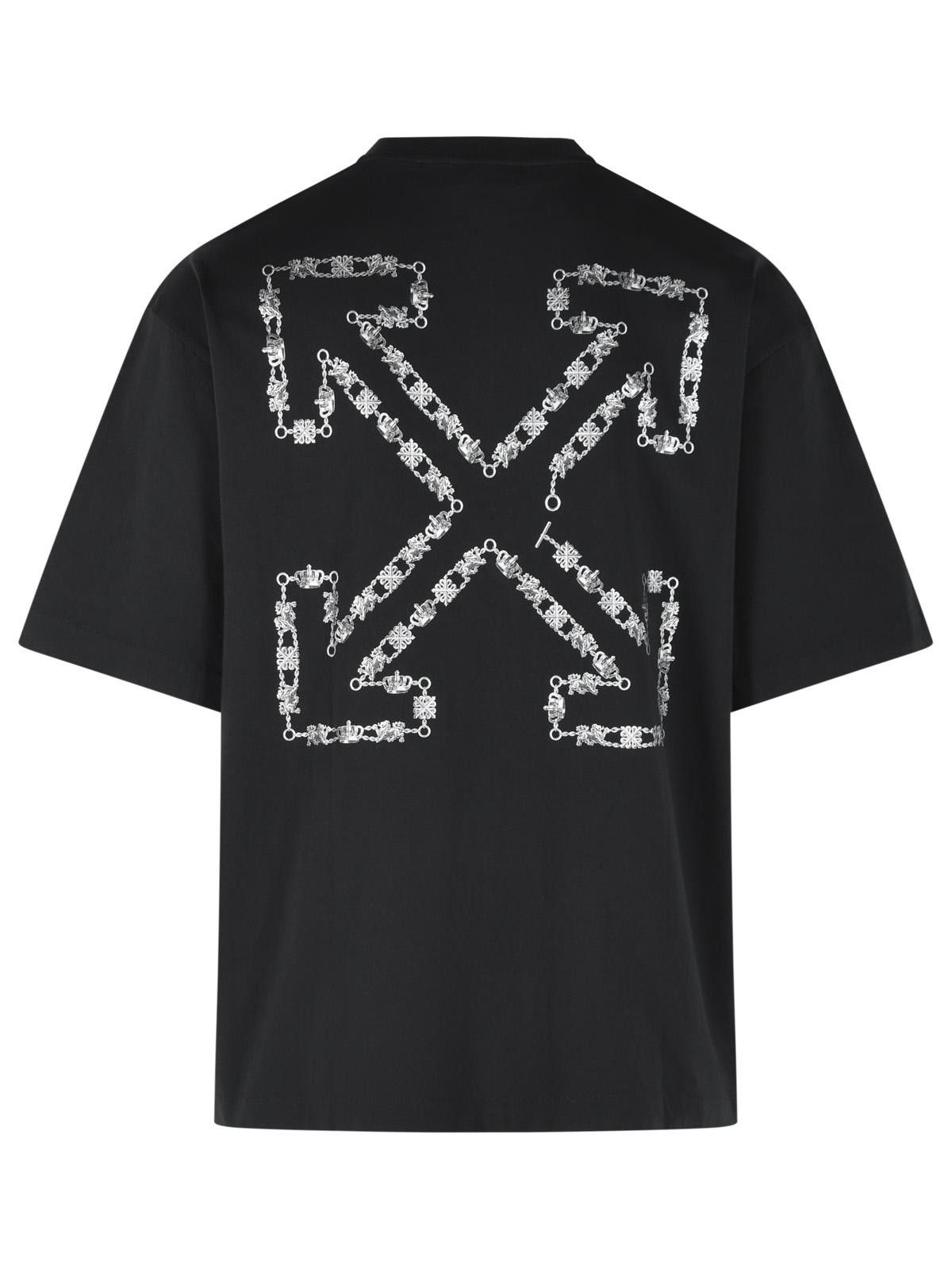 Off-White OFF-WHITE 'Chain' Black Cotton T-Shirt Size US M / EU 48-50 / 2 - 3 Thumbnail