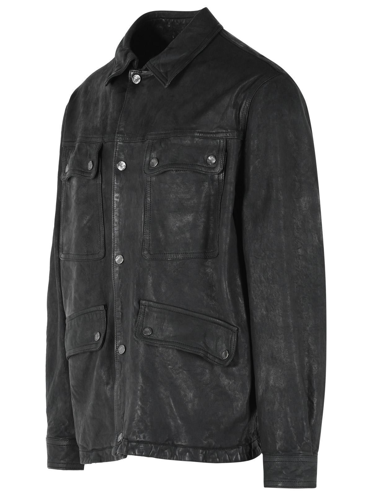 Salvatore Santoro SALVATORE SANTORO Black Leather Jacket Size US L / EU 52-54 / 3 - 2 Thumbnail