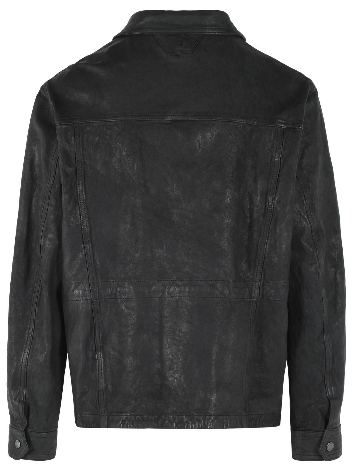 Salvatore Santoro SALVATORE SANTORO Black Leather Jacket Size US L / EU 52-54 / 3 - 3 Thumbnail