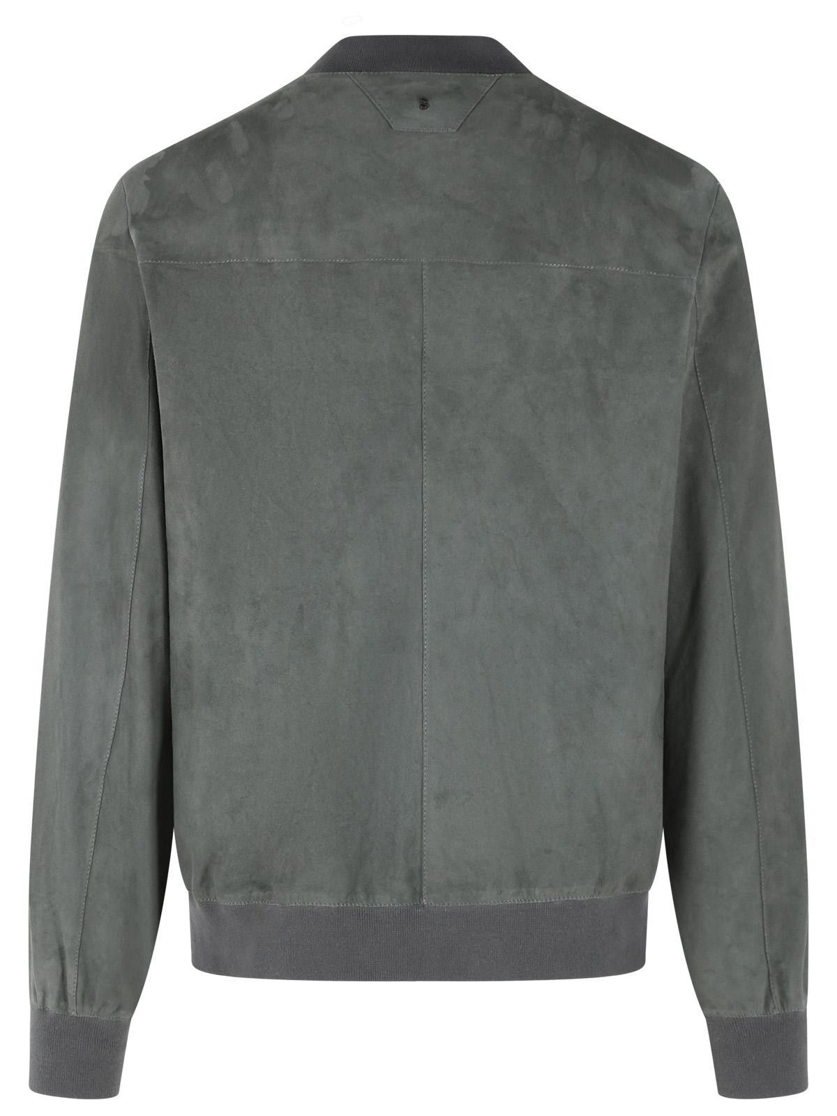 Salvatore Santoro SALVATORE SANTORO Grey Leather Jacket Size US XL / EU 56 / 4 - 3 Thumbnail