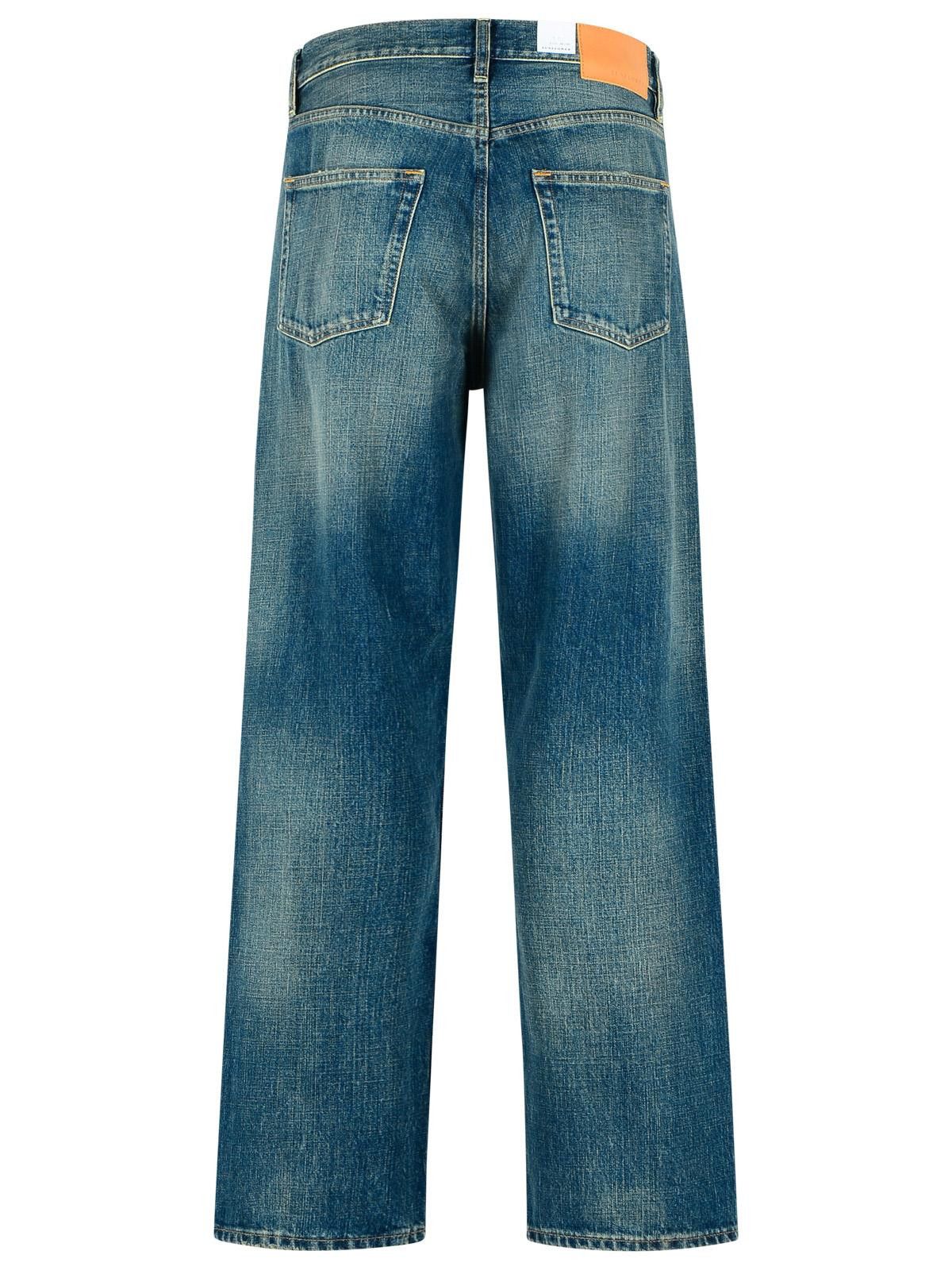 Sunflower SUNFLOWER 'Loose' Vintage Deep Blue Cotton Jeans Size US 31 - 3 Thumbnail