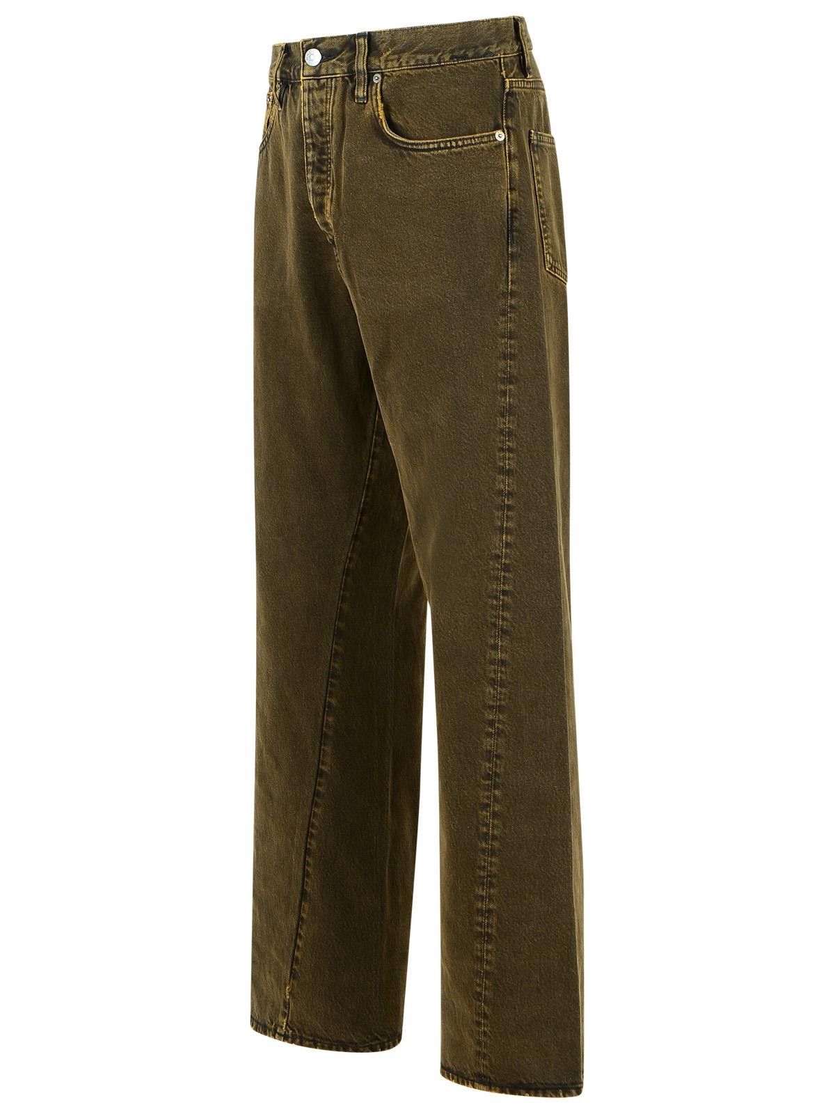 Sunflower SUNFLOWER 'Wide Twist' Brown Cotton Jeans Size US 32 / EU 48 - 2 Thumbnail