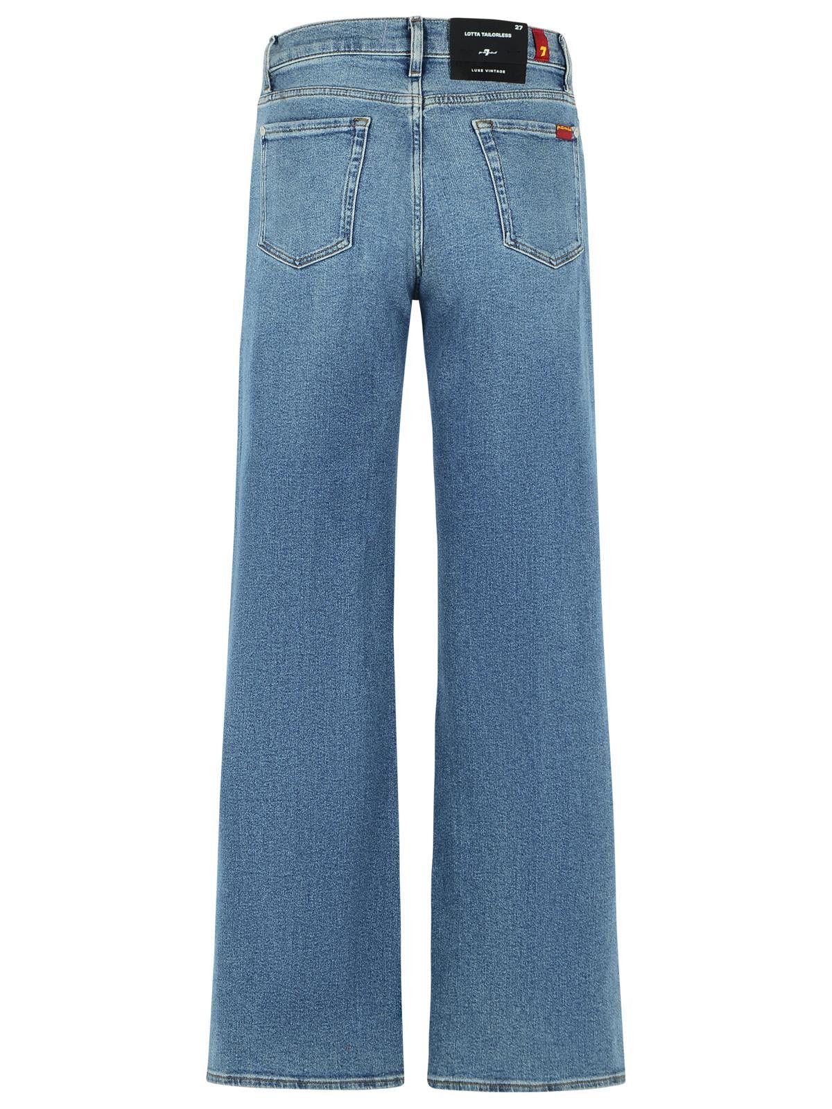 7 For All Mankind 7 FOR ALL MANKIND 'Lotta Tailorless' Light Blue Cotton Misot Jeans Size 26" / US 2 / IT 38 - 3 Thumbnail