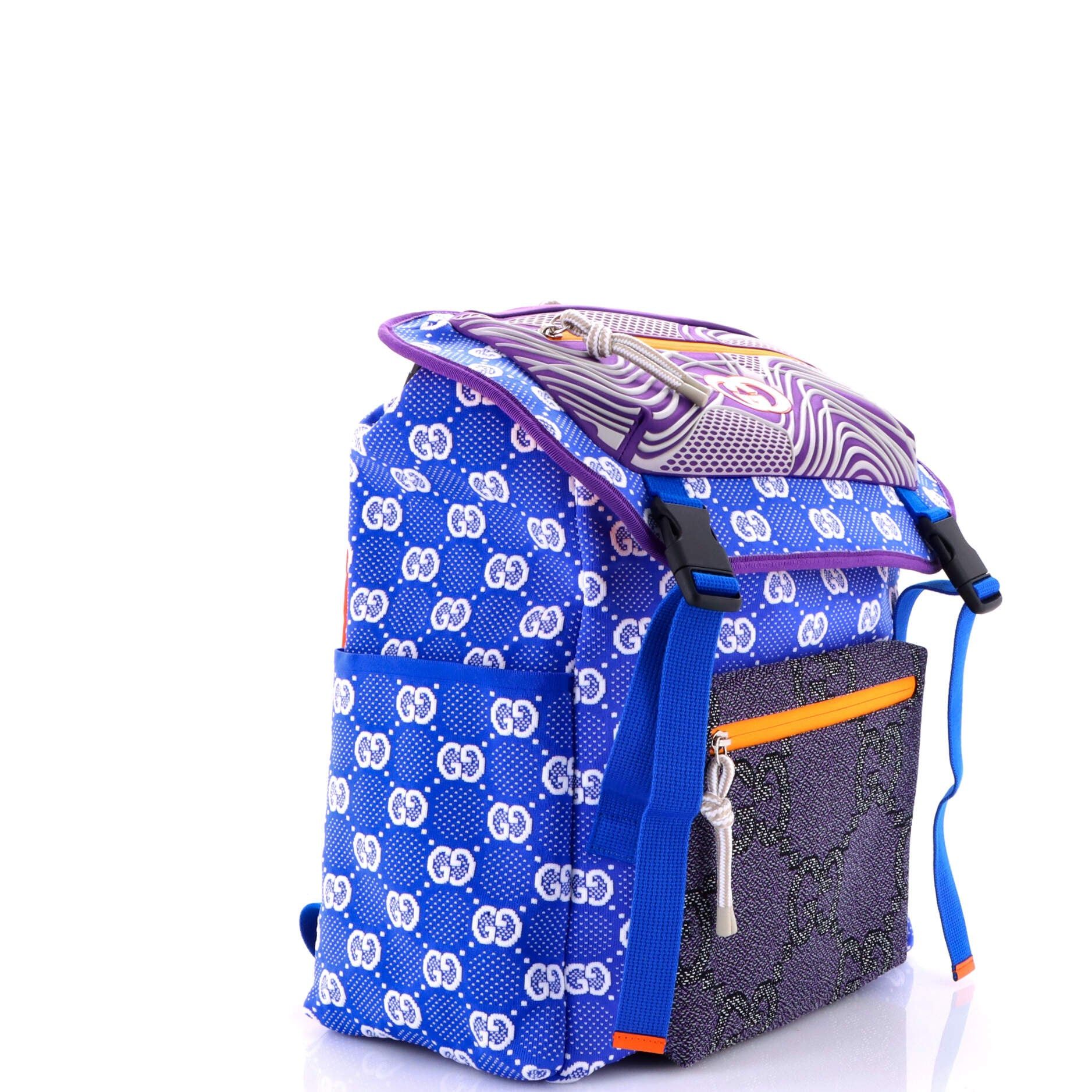 Gucci Panelled Double Buckle Backpack Size ONE SIZE - 2 Thumbnail