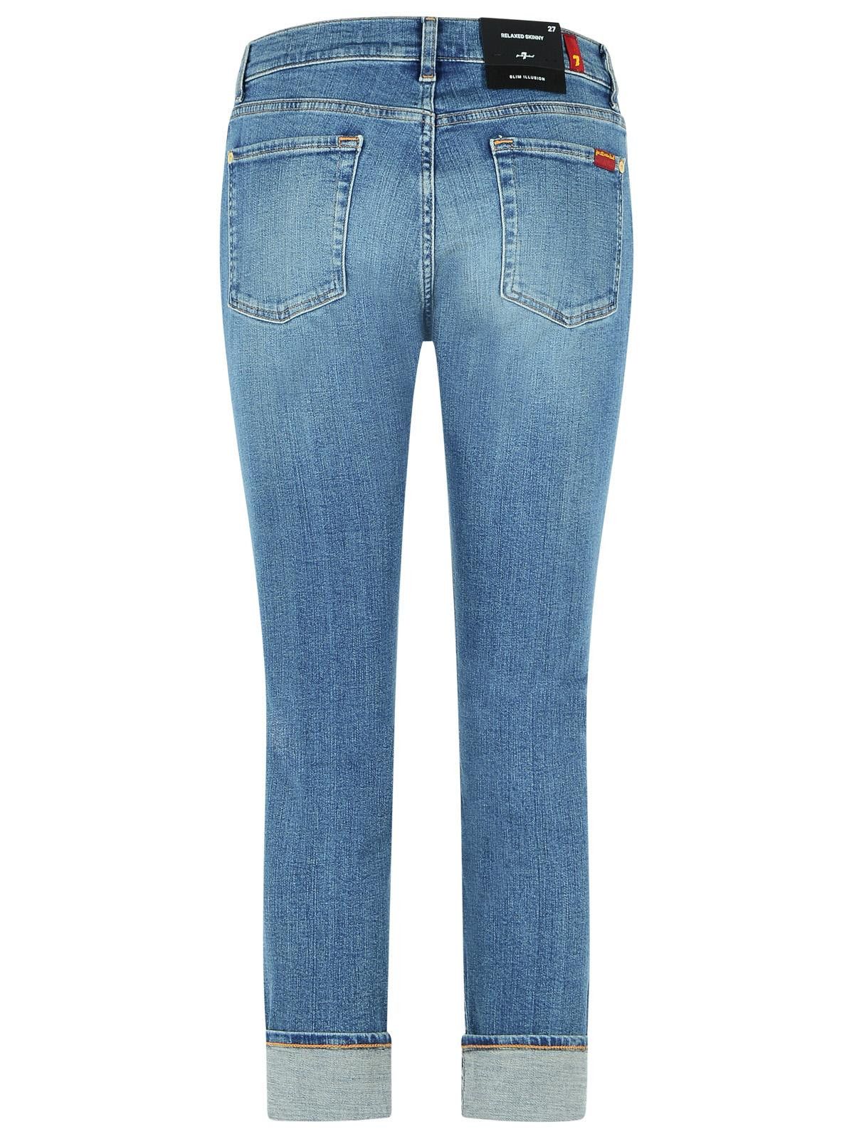 7 For All Mankind 7 FOR ALL MANKIND 'Relaxed Skinny' Blue Cotton Jeans Size 29" - 3 Thumbnail