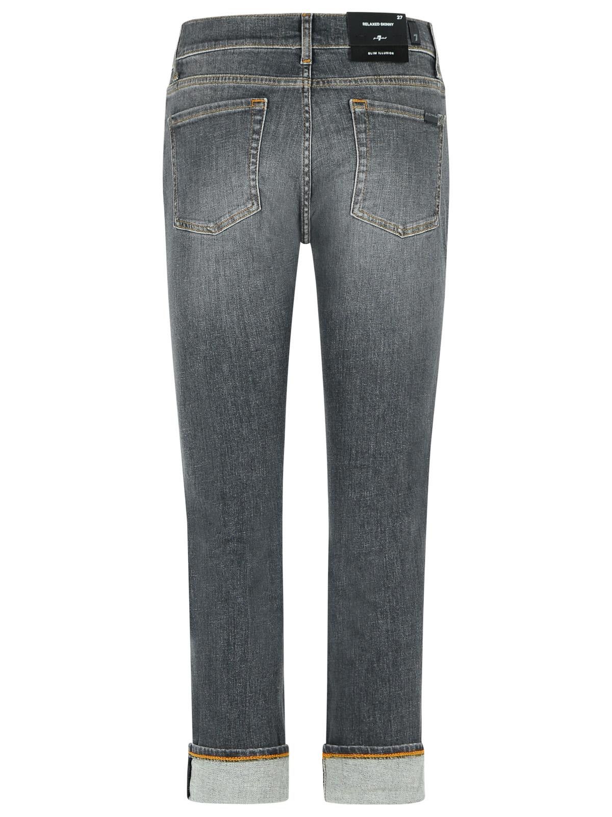 7 For All Mankind 7 FOR ALL MANKIND 'Relaxed Skinny' Grey Cotton Jeans Size 24" / US 00 / IT 34 - 3 Thumbnail