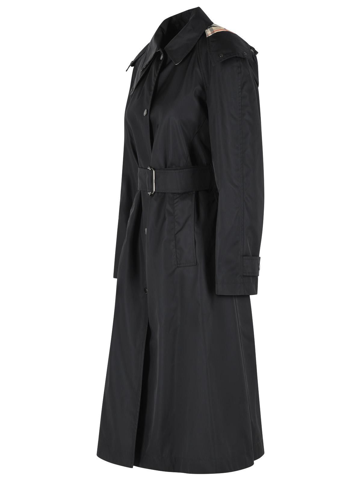 Burberry BURBERRY Long Car Coat With Black Nylon Hood Size XS / US 0-2 / IT 36-38 - 2 Thumbnail