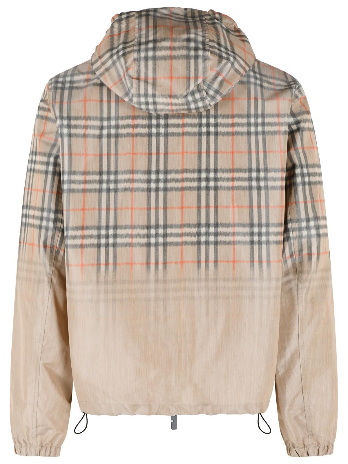 Burberry BURBERRY Hooded Jacket And 'Check' Shaded Sand Beige Size US S / EU 44-46 / 1 - 3 Thumbnail